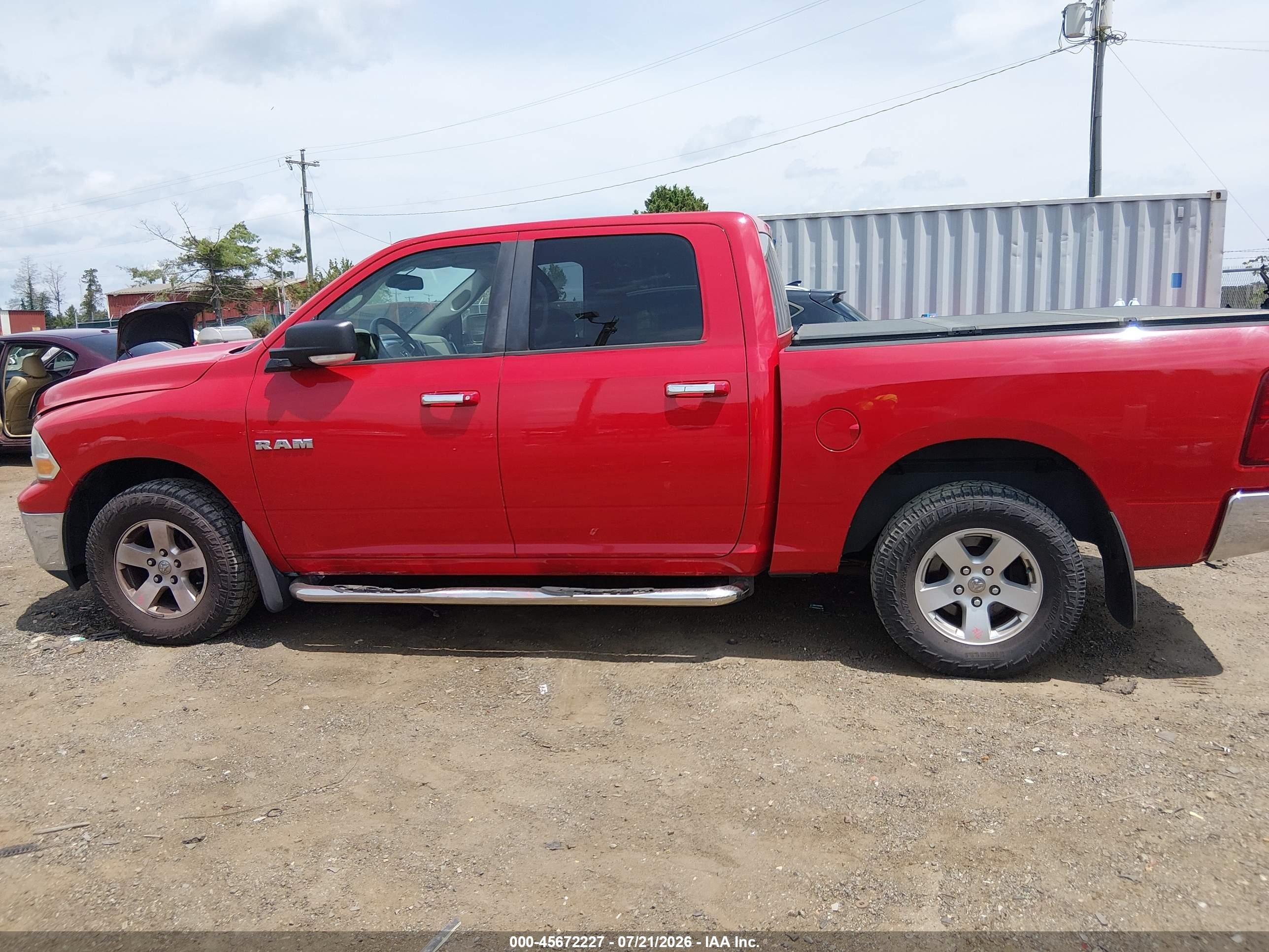 2010 Dodge Ram 1500 Slt/sport/trx Red vin: 1D7RV1CP8AS194229
