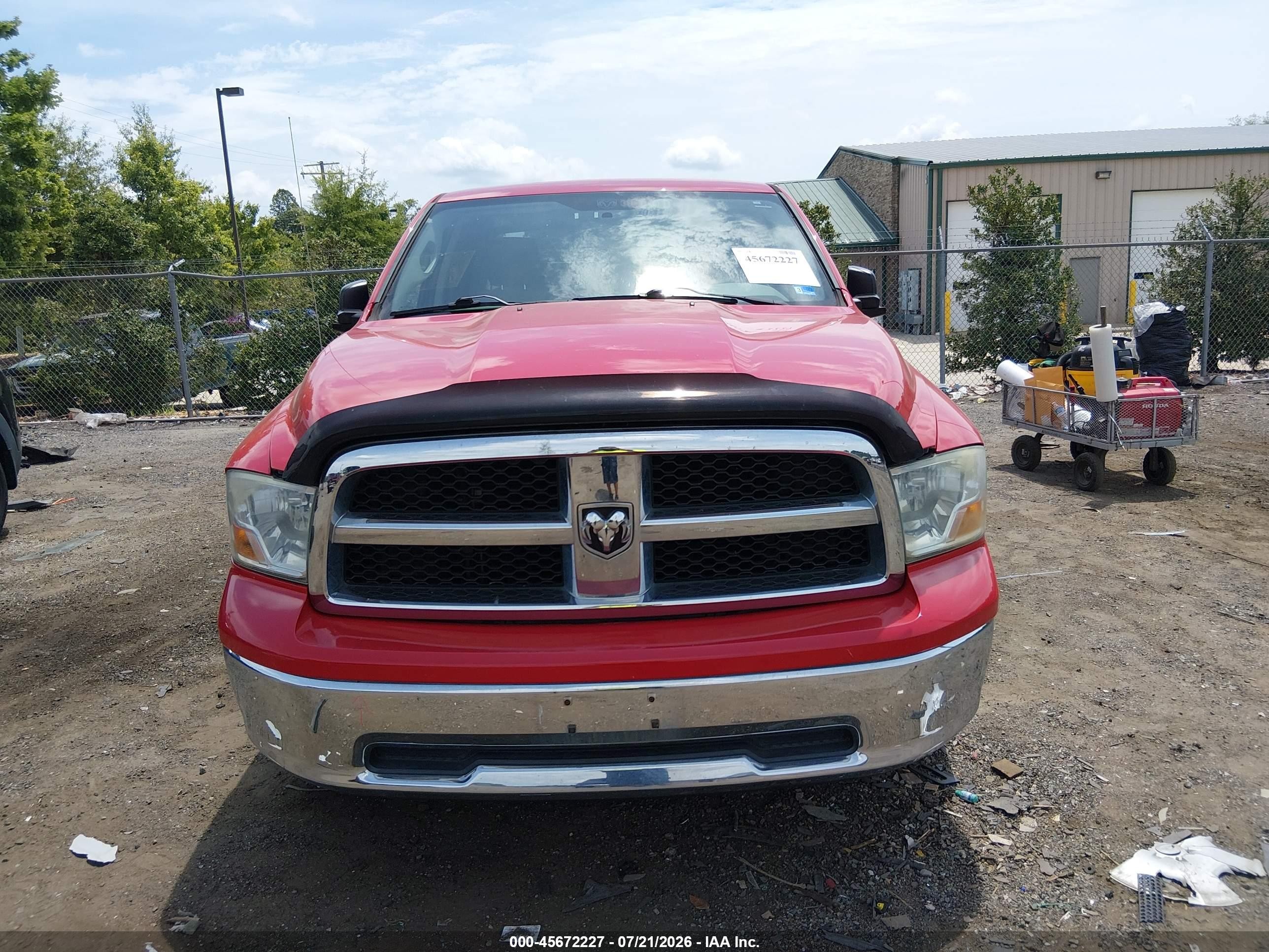 2010 Dodge Ram 1500 Slt/sport/trx Red vin: 1D7RV1CP8AS194229
