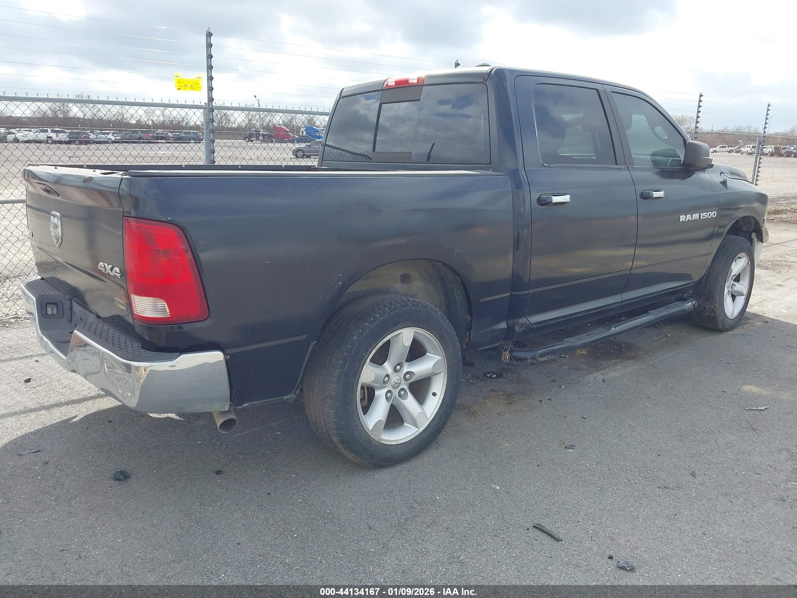 2011 Ram Ram 1500 Slt Black vin: 1D7RV1CP9BS619264