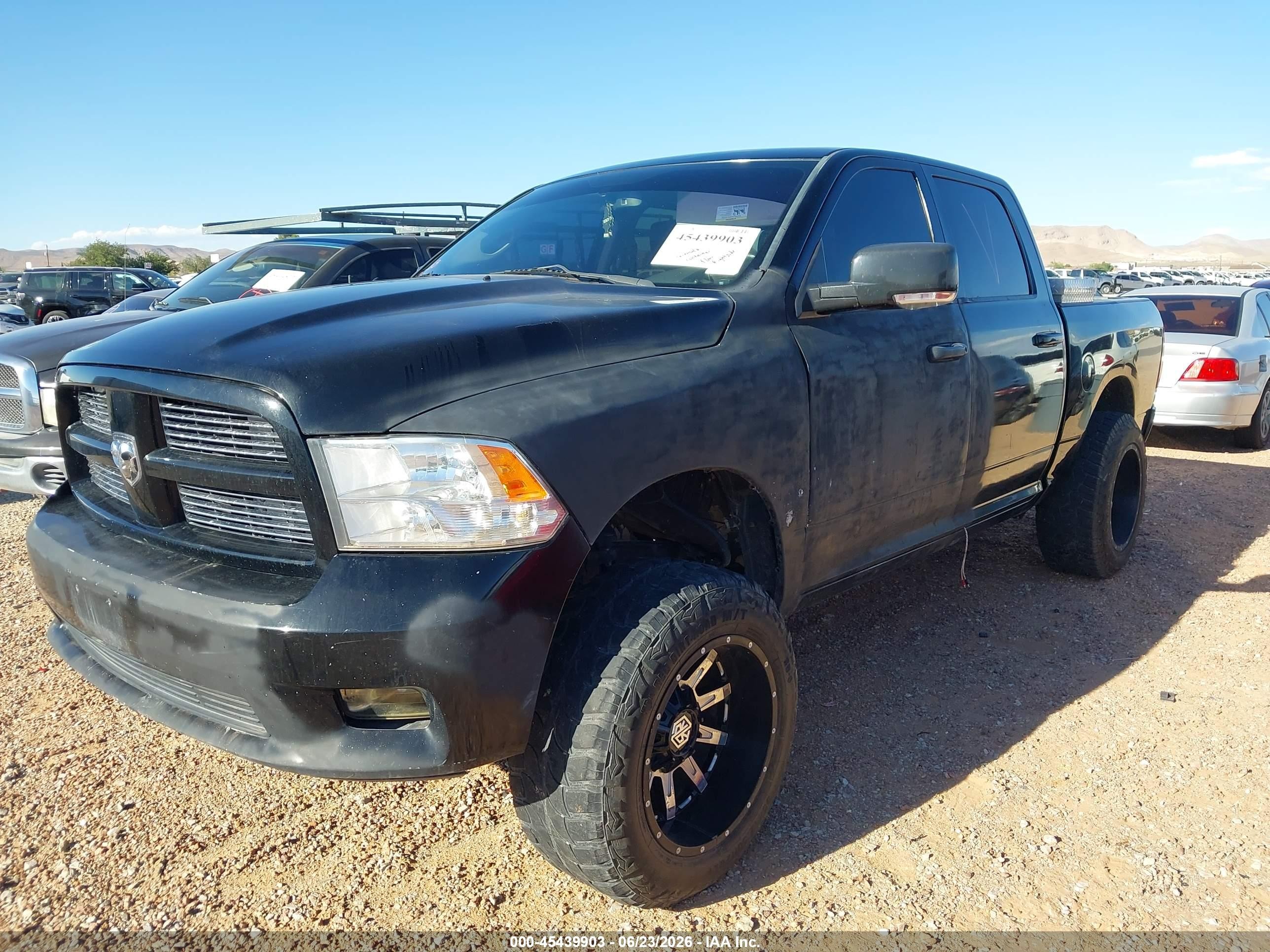 2011 Ram Ram 1500 Sport Black vin: 1D7RV1CT0BS557167