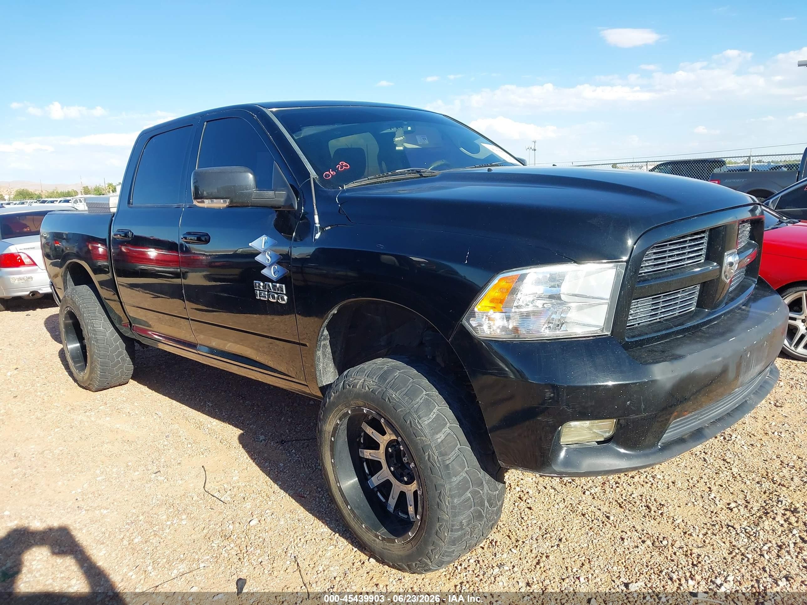 2011 Ram Ram 1500 Sport Black vin: 1D7RV1CT0BS557167