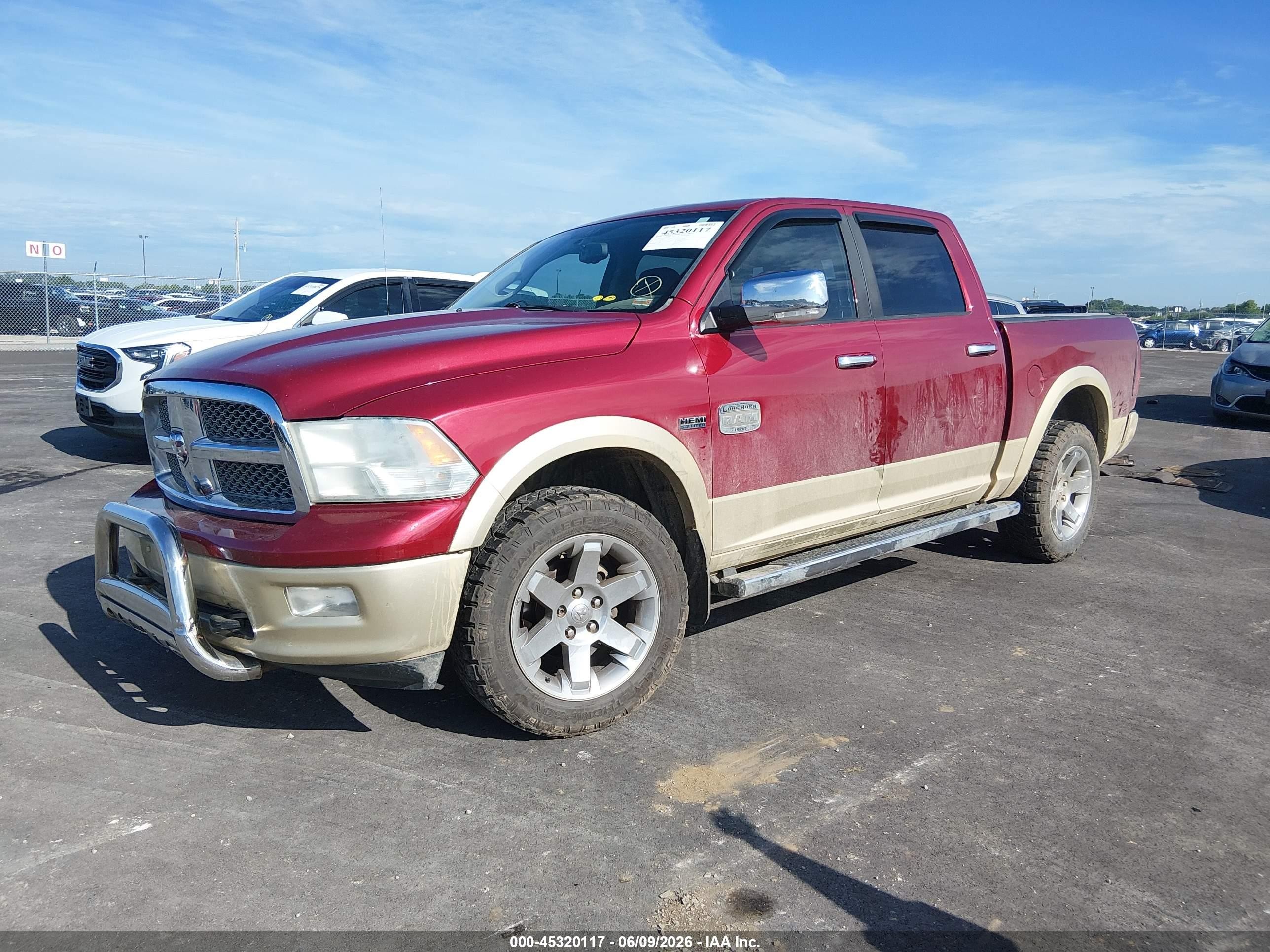 2011 Ram Ram 1500 Laramie Longhorn Red vin: 1D7RV1CT0BS603127