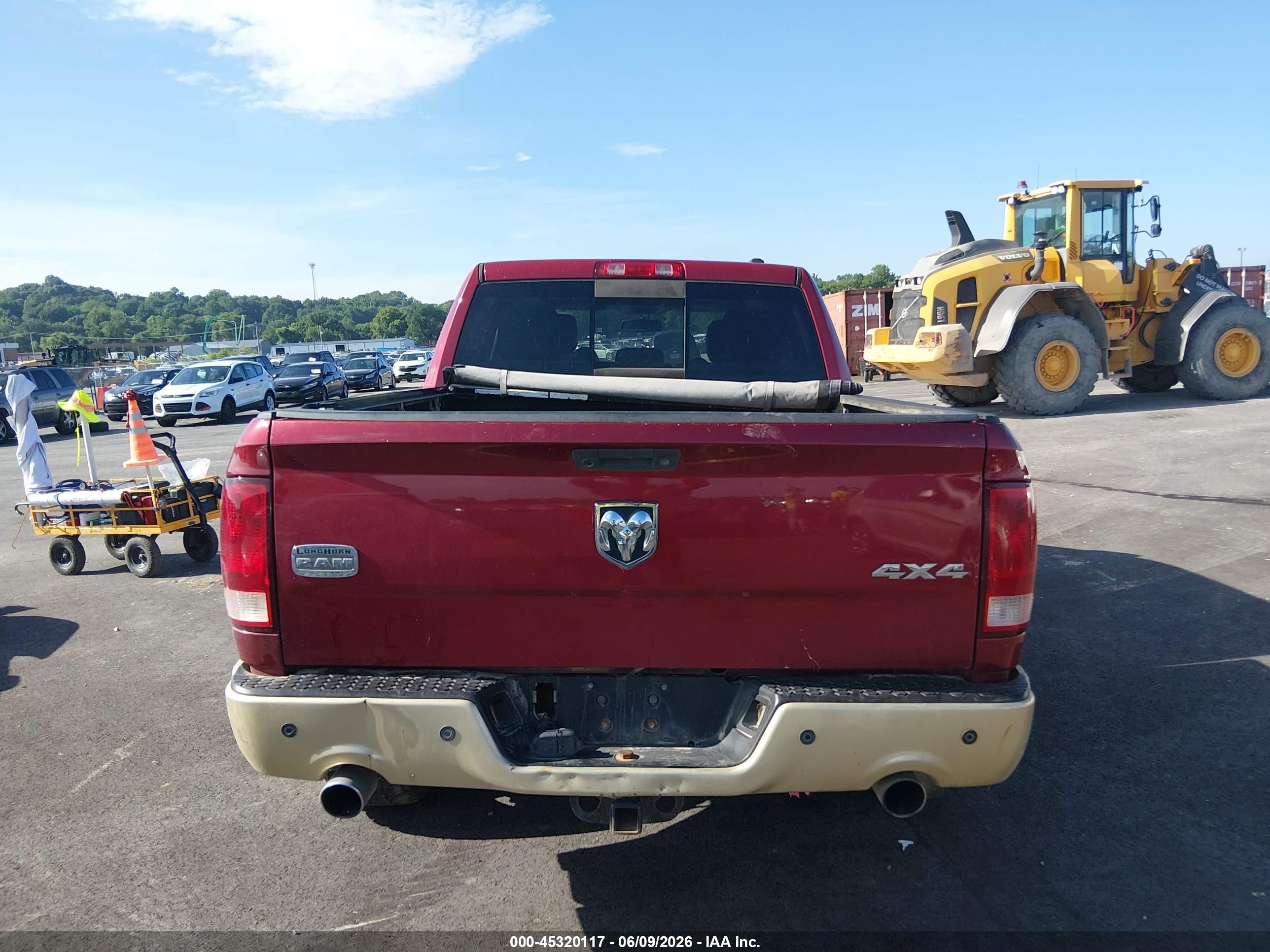 2011 Ram Ram 1500 Laramie Longhorn Red vin: 1D7RV1CT0BS603127
