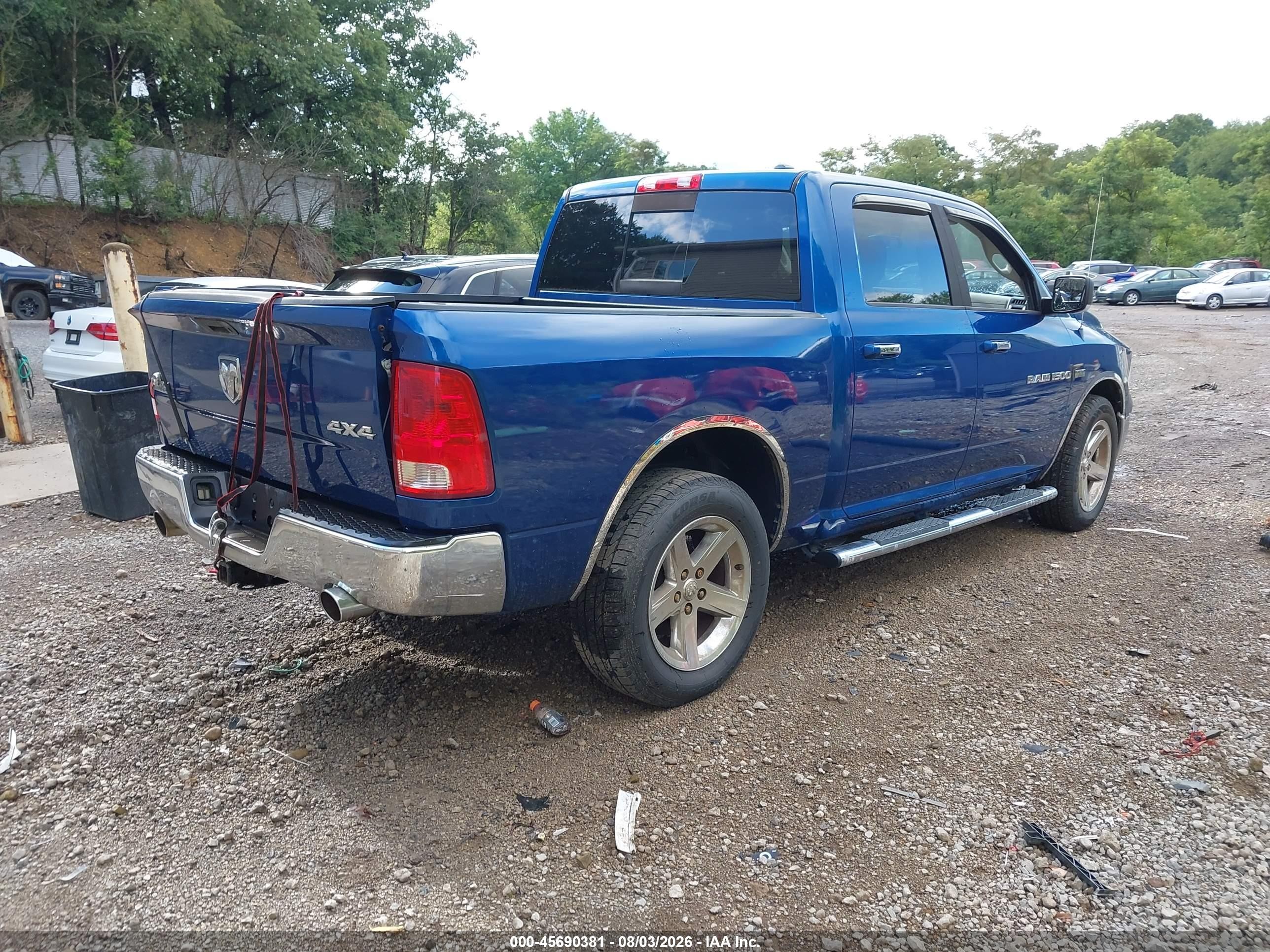 2011 Ram Ram 1500 Slt Blue vin: 1D7RV1CT0BS666275