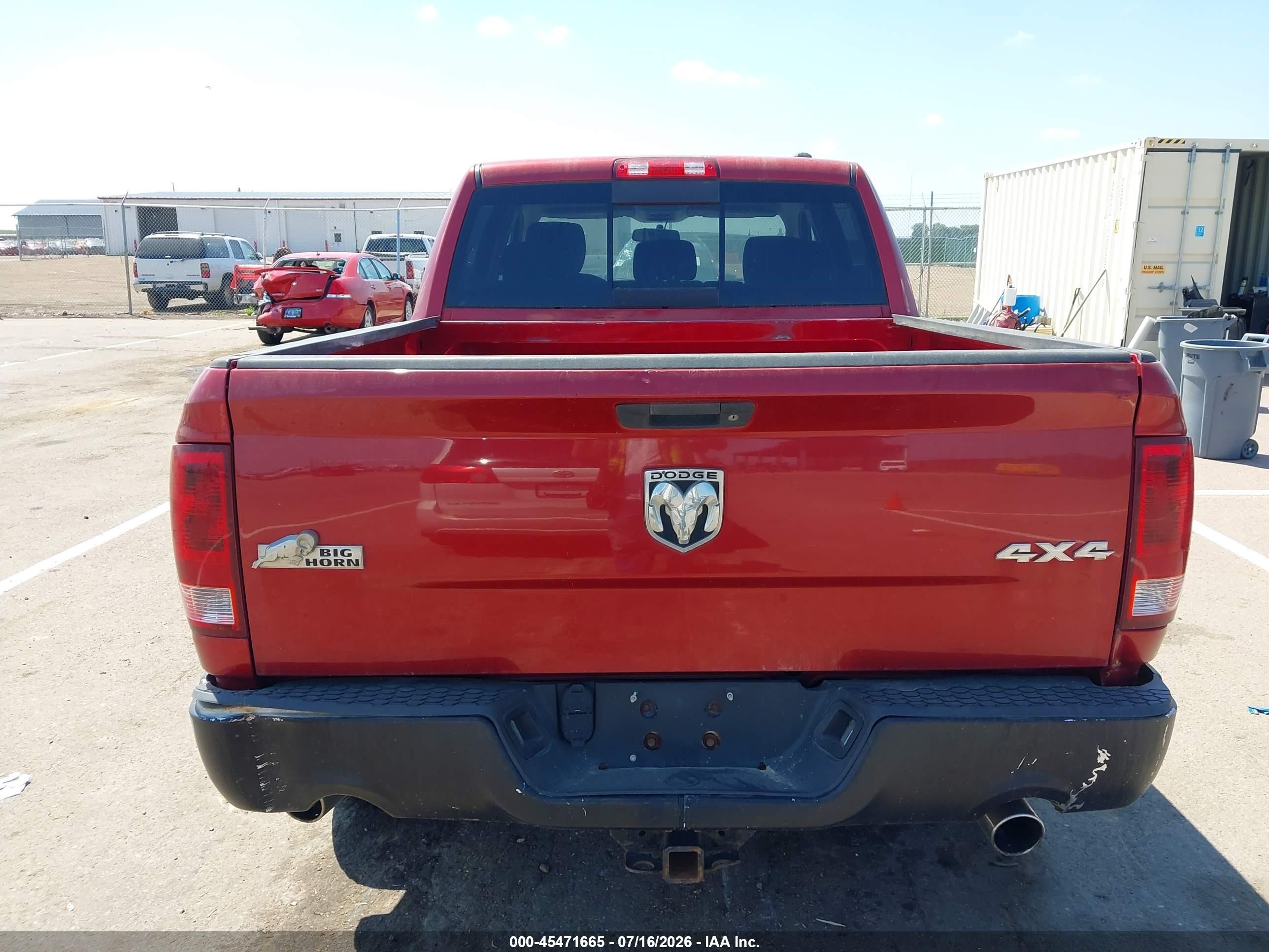 2010 Dodge Ram 1500 Slt/sport/trx Red vin: 1D7RV1CT1AS192156