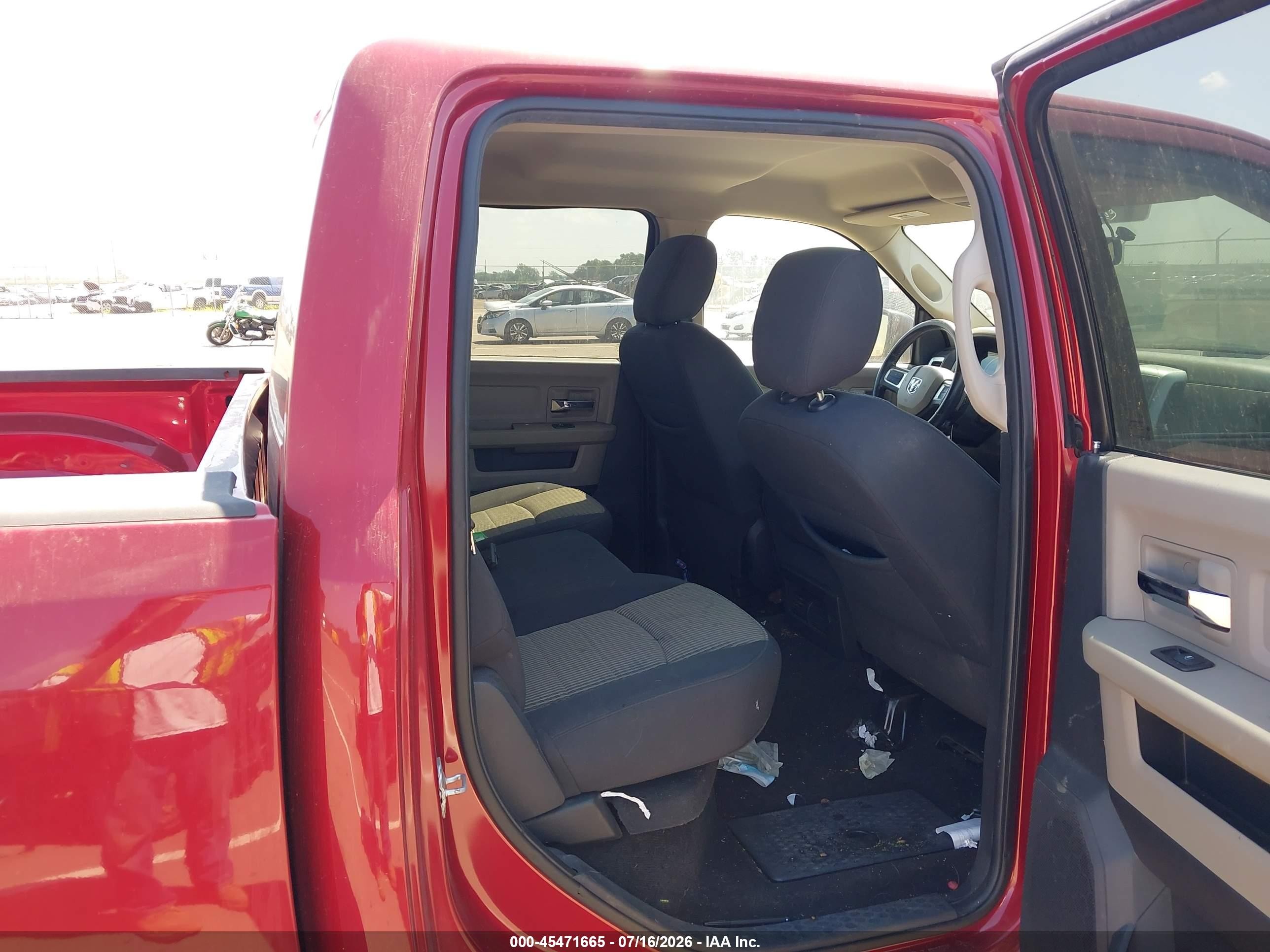 2010 Dodge Ram 1500 Slt/sport/trx Red vin: 1D7RV1CT1AS192156