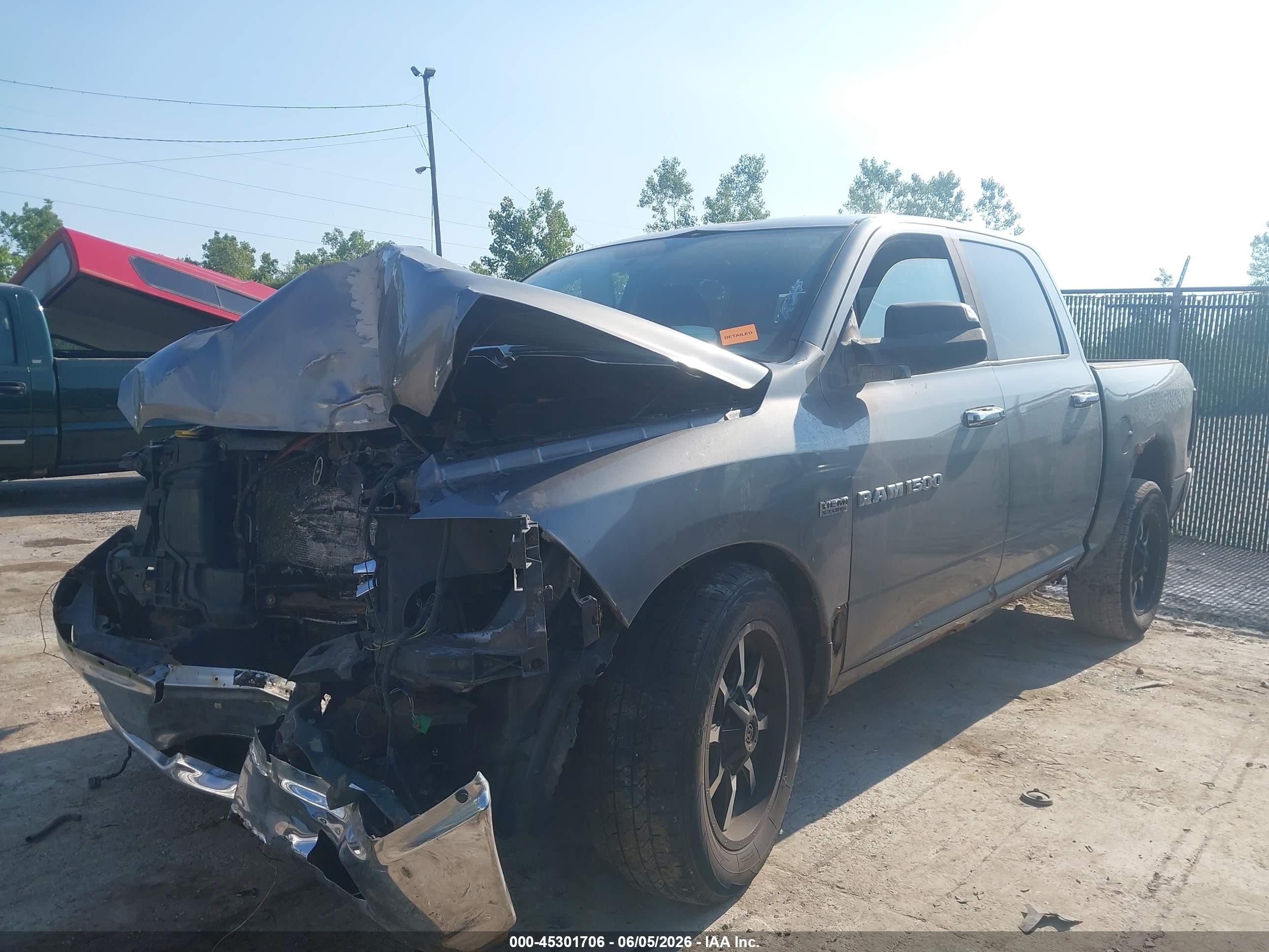 2011 Ram Ram 1500 Slt Серый vin: 1D7RV1CT1BS621829