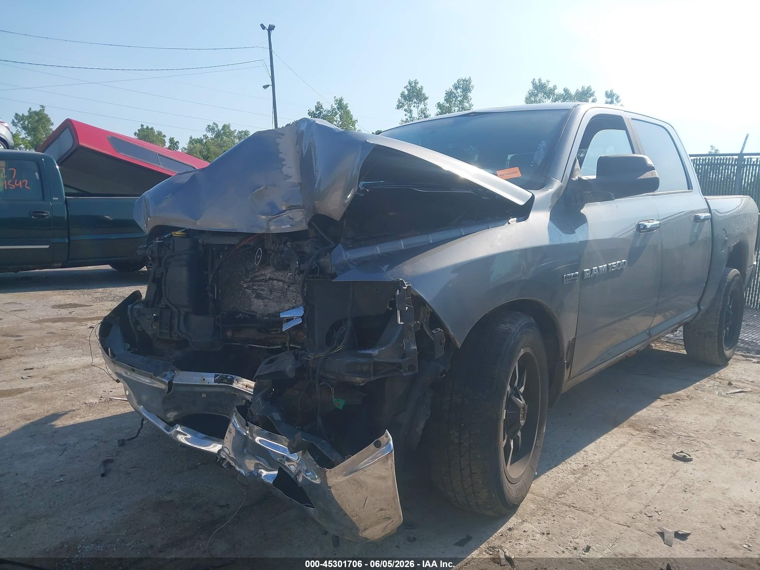2011 Ram Ram 1500 Slt Серый vin: 1D7RV1CT1BS621829