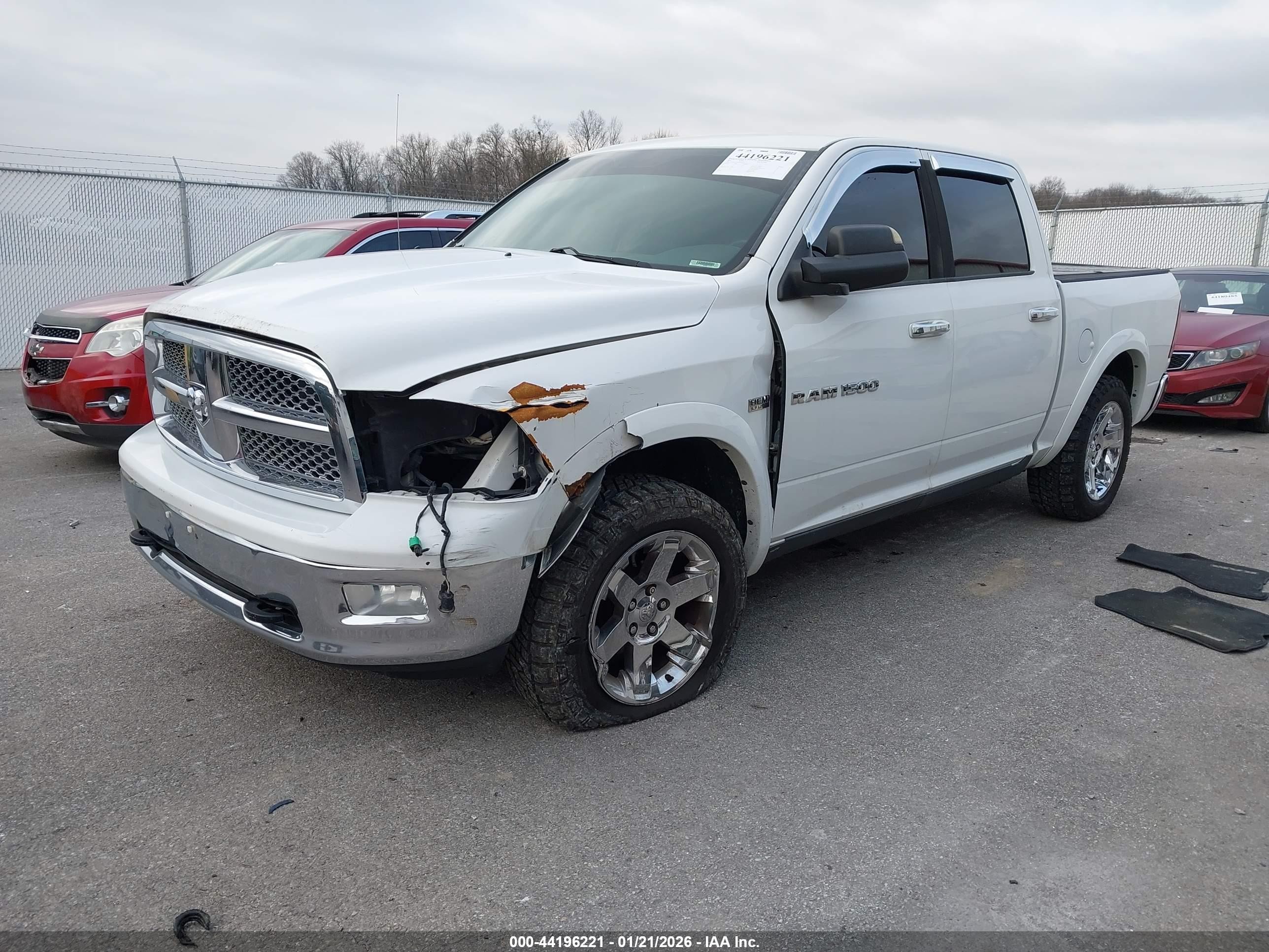 2011 Ram Ram 1500 Laramie White vin: 1D7RV1CT1BS686440