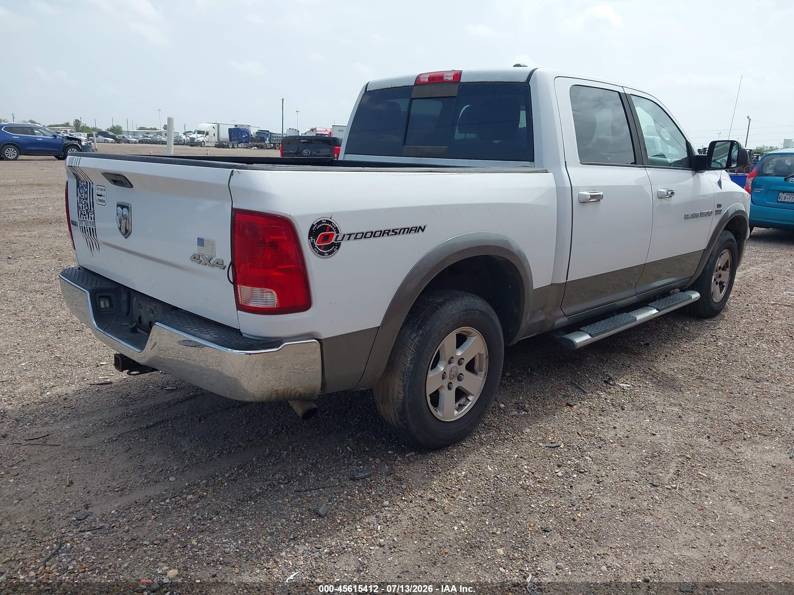 2011 Ram Ram 1500 Slt White vin: 1D7RV1CT2BS610578