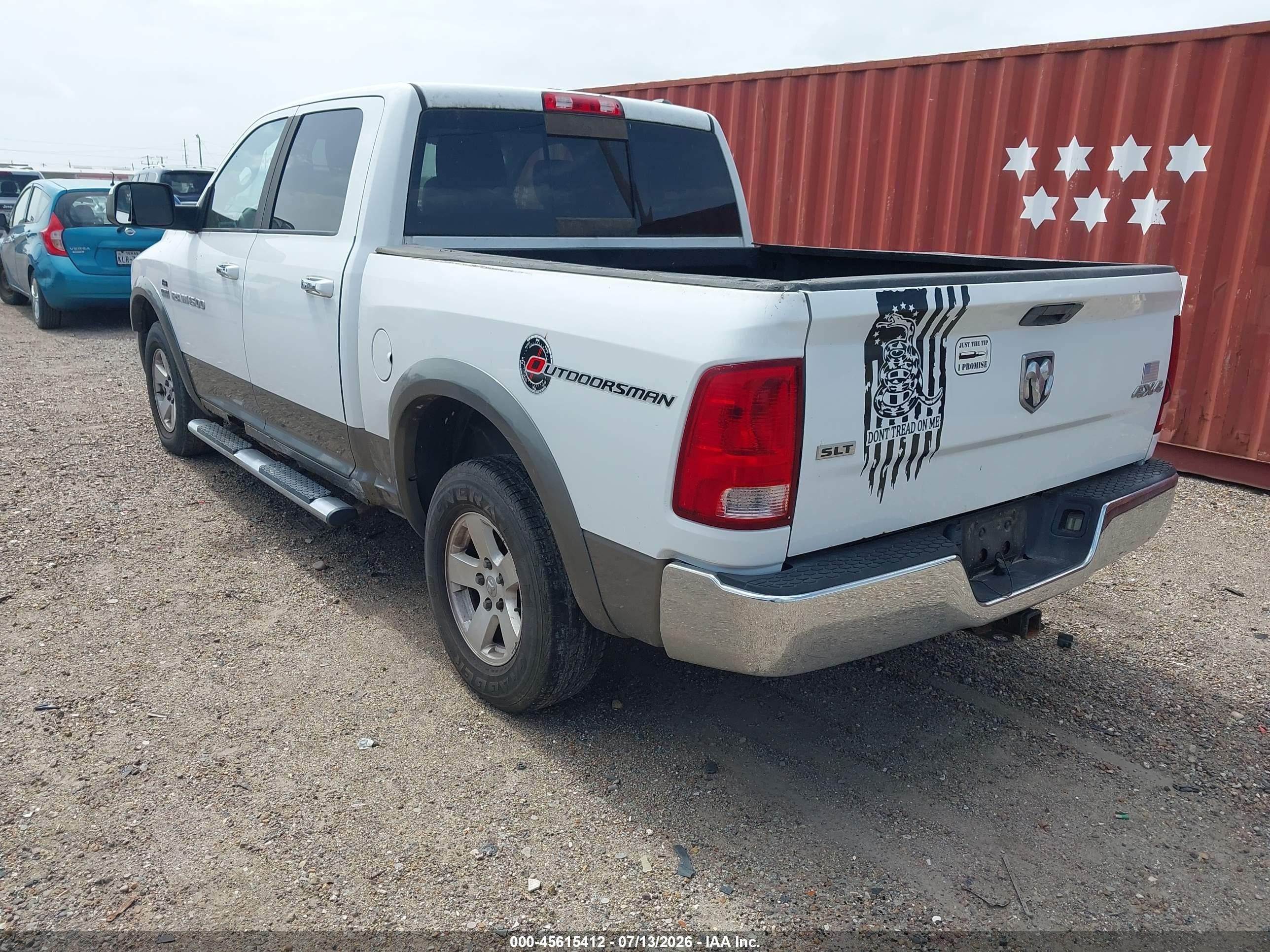 2011 Ram Ram 1500 Slt White vin: 1D7RV1CT2BS610578