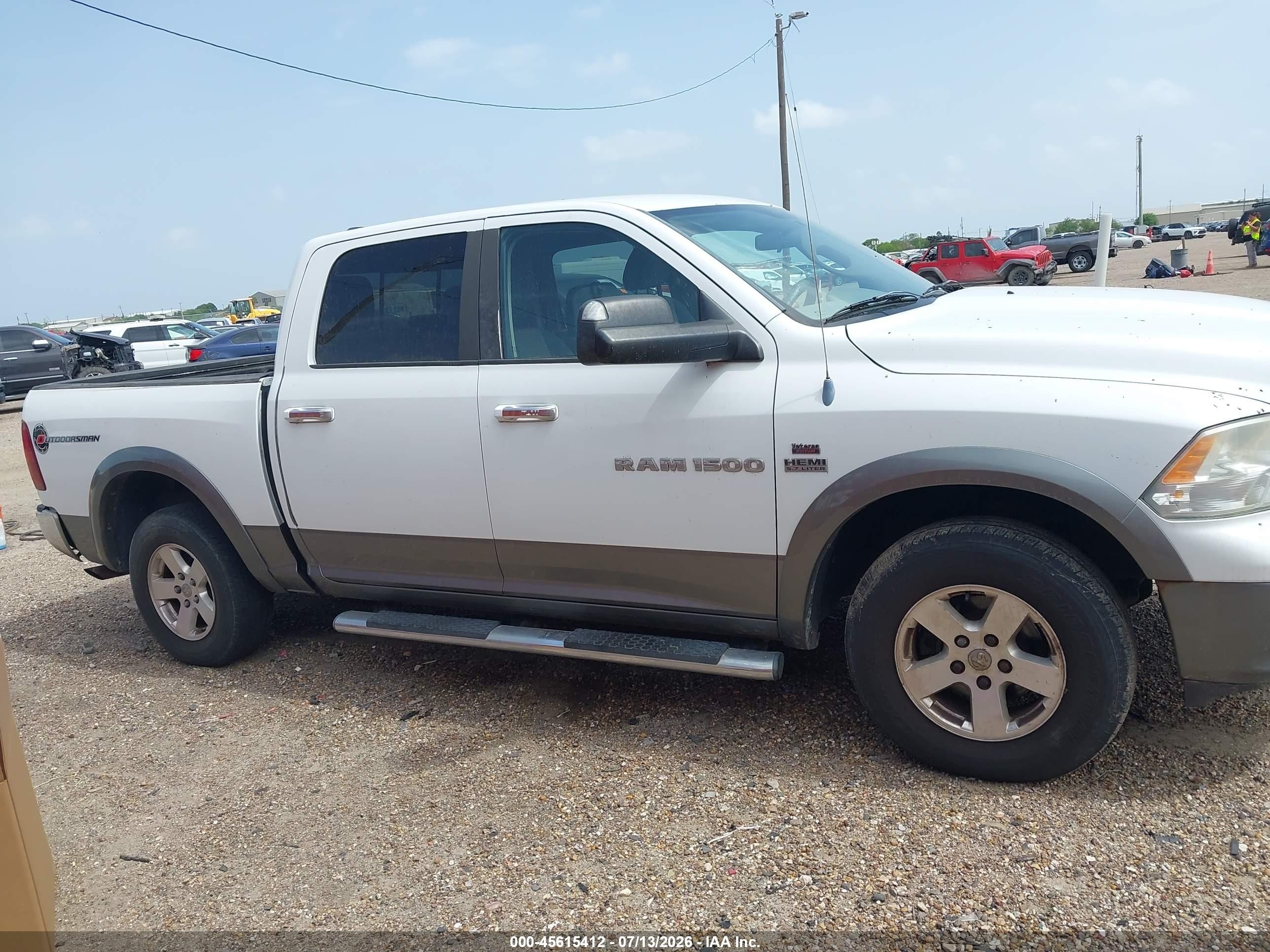 2011 Ram Ram 1500 Slt White vin: 1D7RV1CT2BS610578