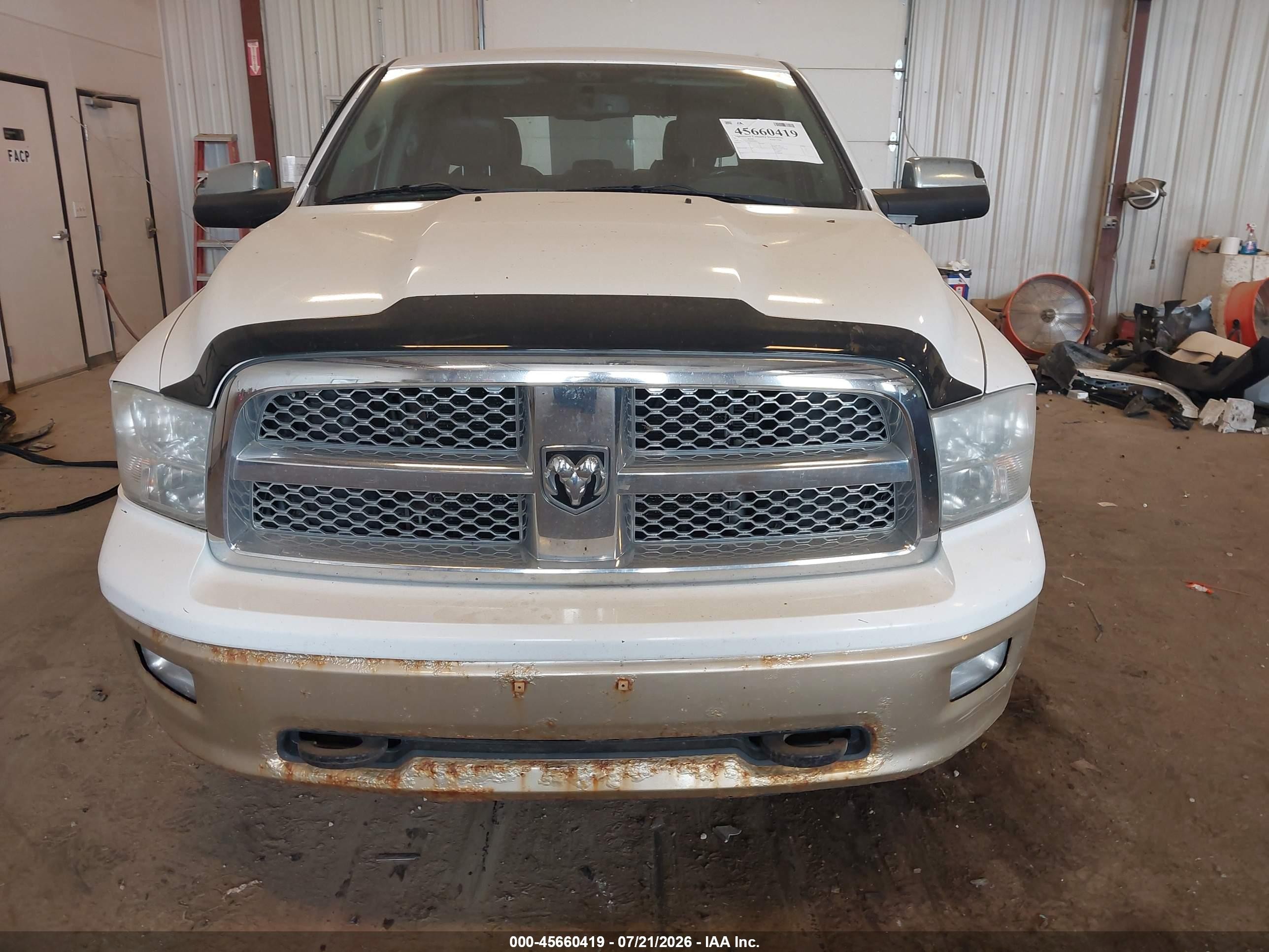 2011 Ram Ram 1500 Laramie Longhorn White vin: 1D7RV1CT2BS616011