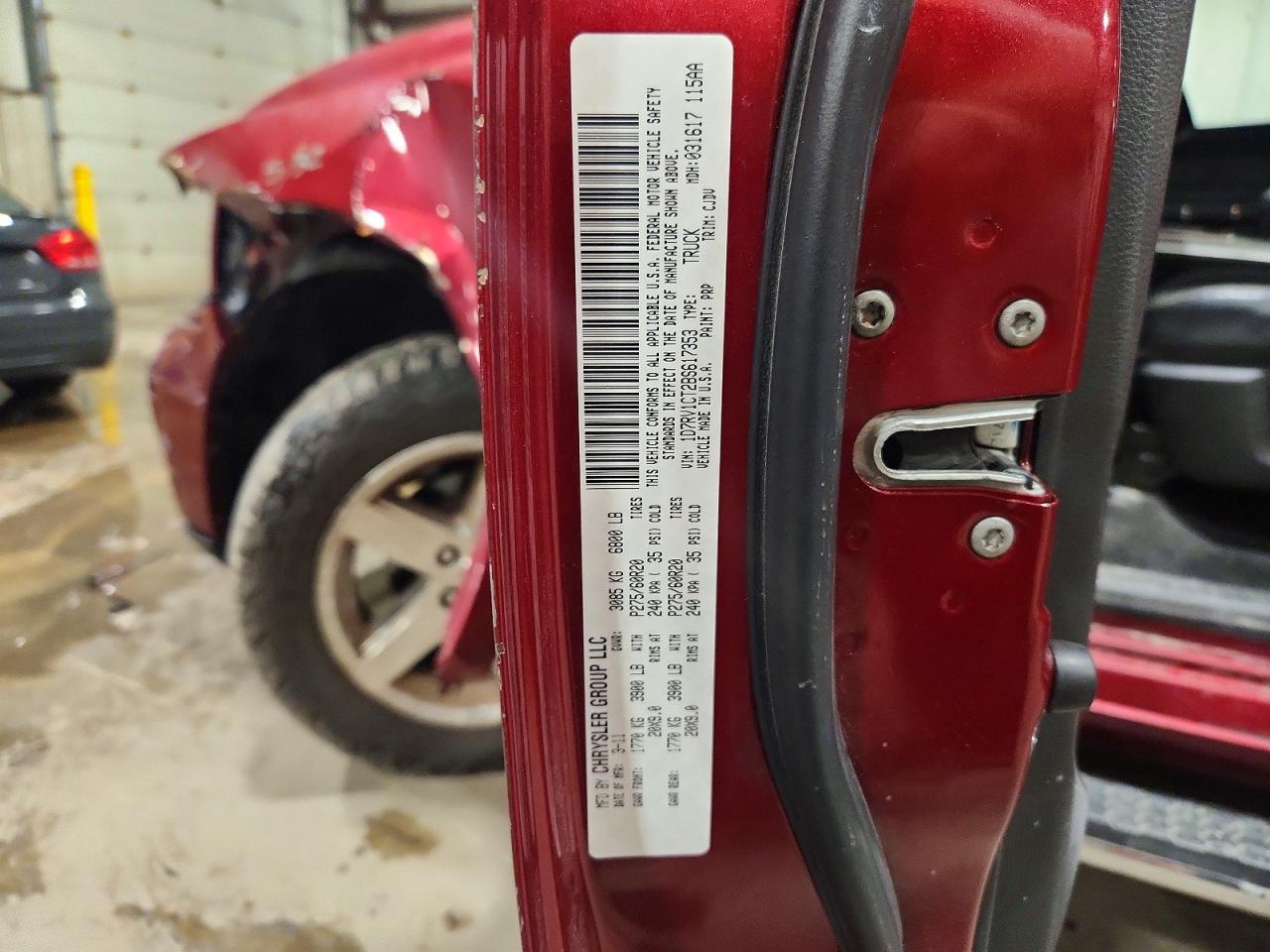 2011 Dodge Ram 1500 Maroon vin: 1D7RV1CT2BS617353