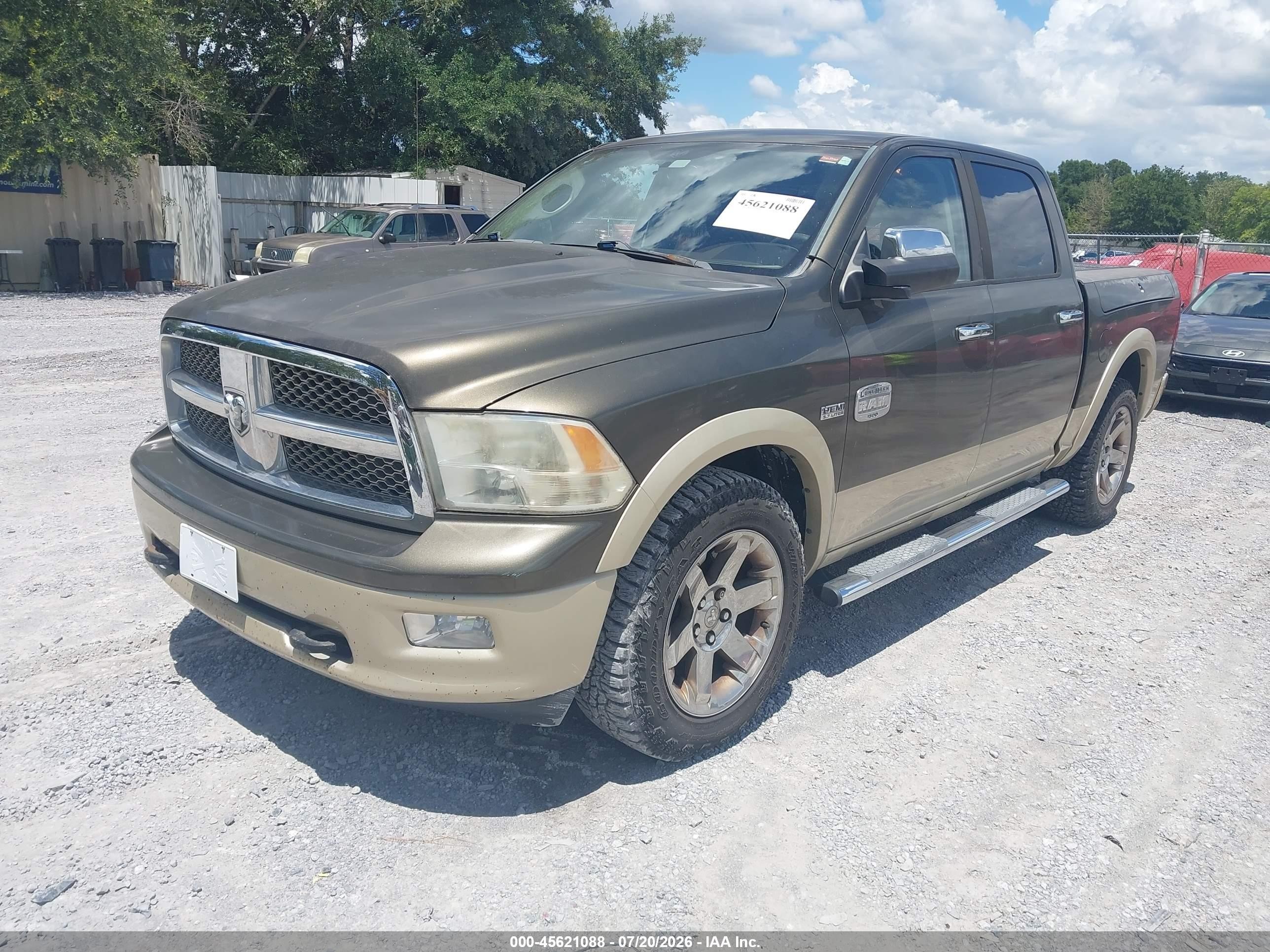 2011 Ram Ram 1500 Laramie Longhorn Green vin: 1D7RV1CT2BS625890