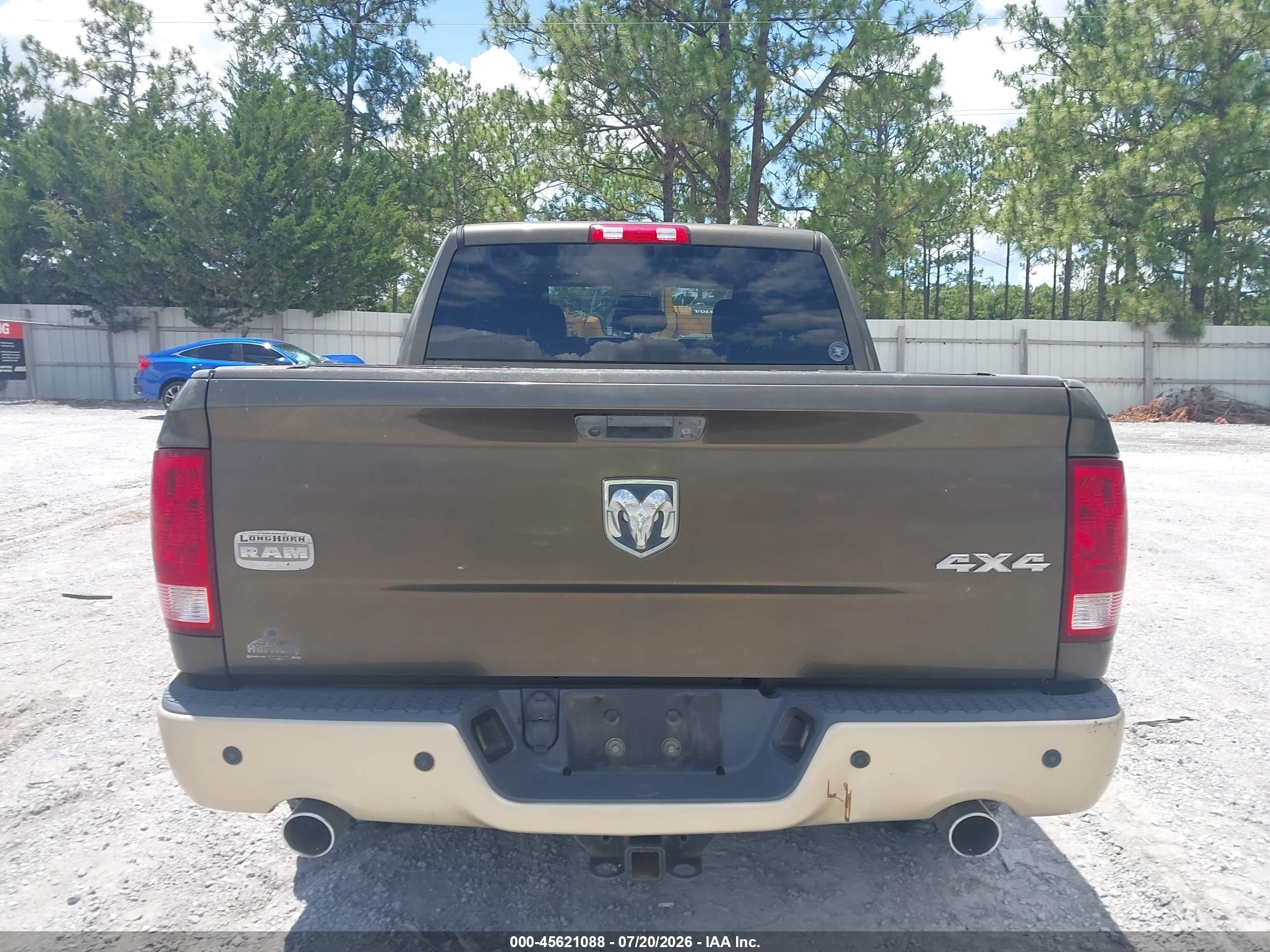 2011 Ram Ram 1500 Laramie Longhorn Green vin: 1D7RV1CT2BS625890