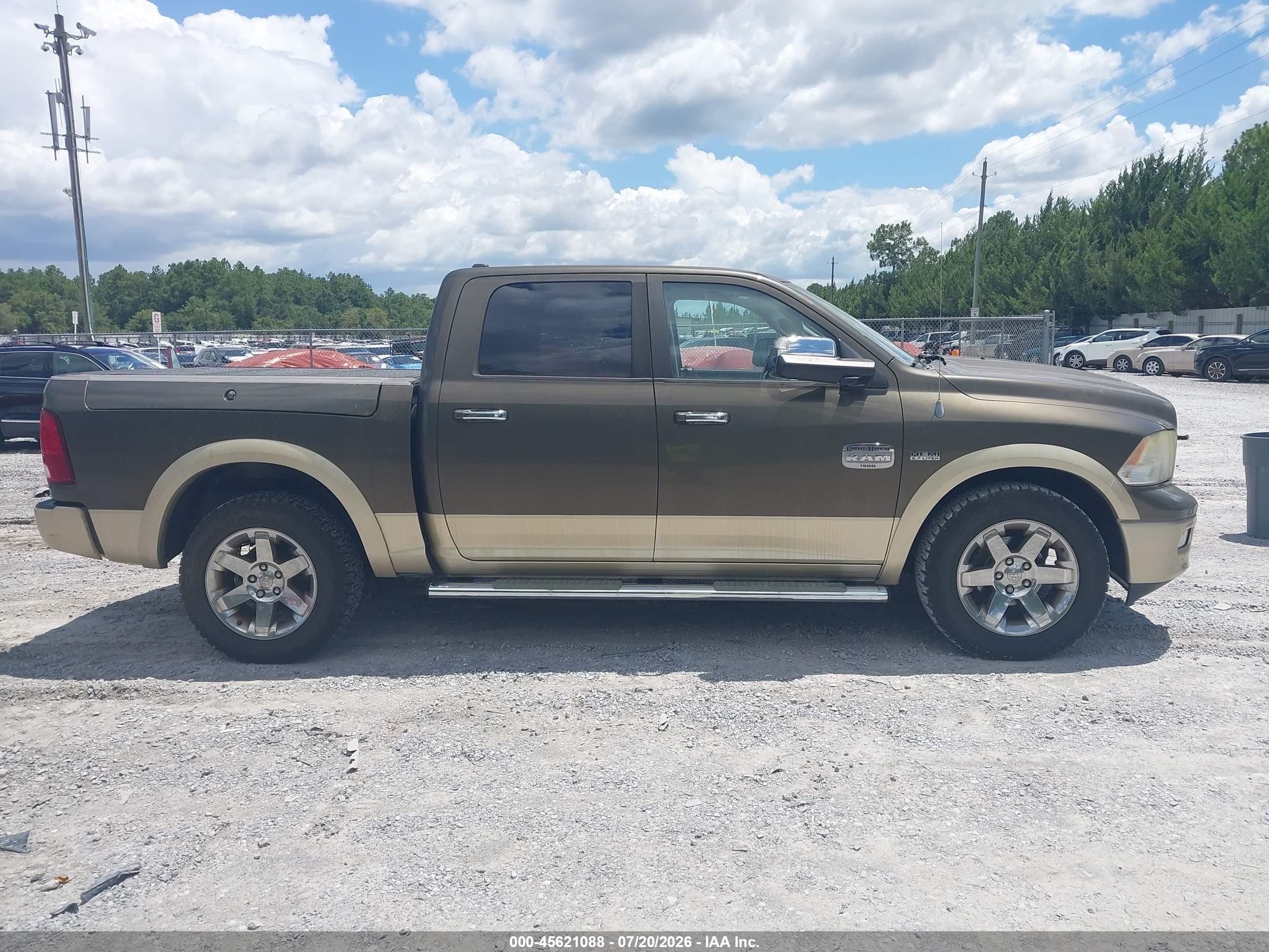 2011 Ram Ram 1500 Laramie Longhorn Green vin: 1D7RV1CT2BS625890