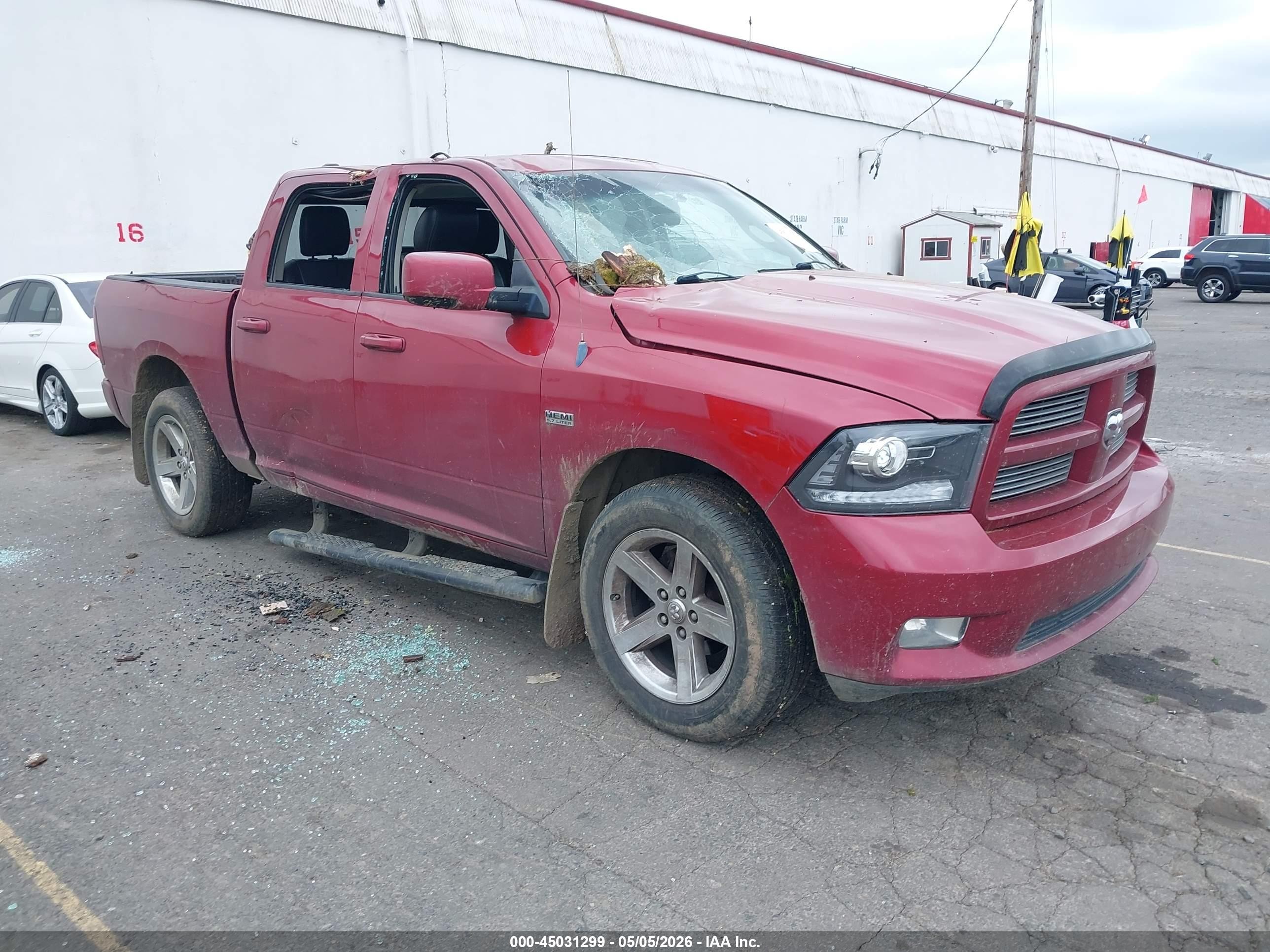 2011 Ram Ram 1500 Sport Maroon vin: 1D7RV1CT2BS633486