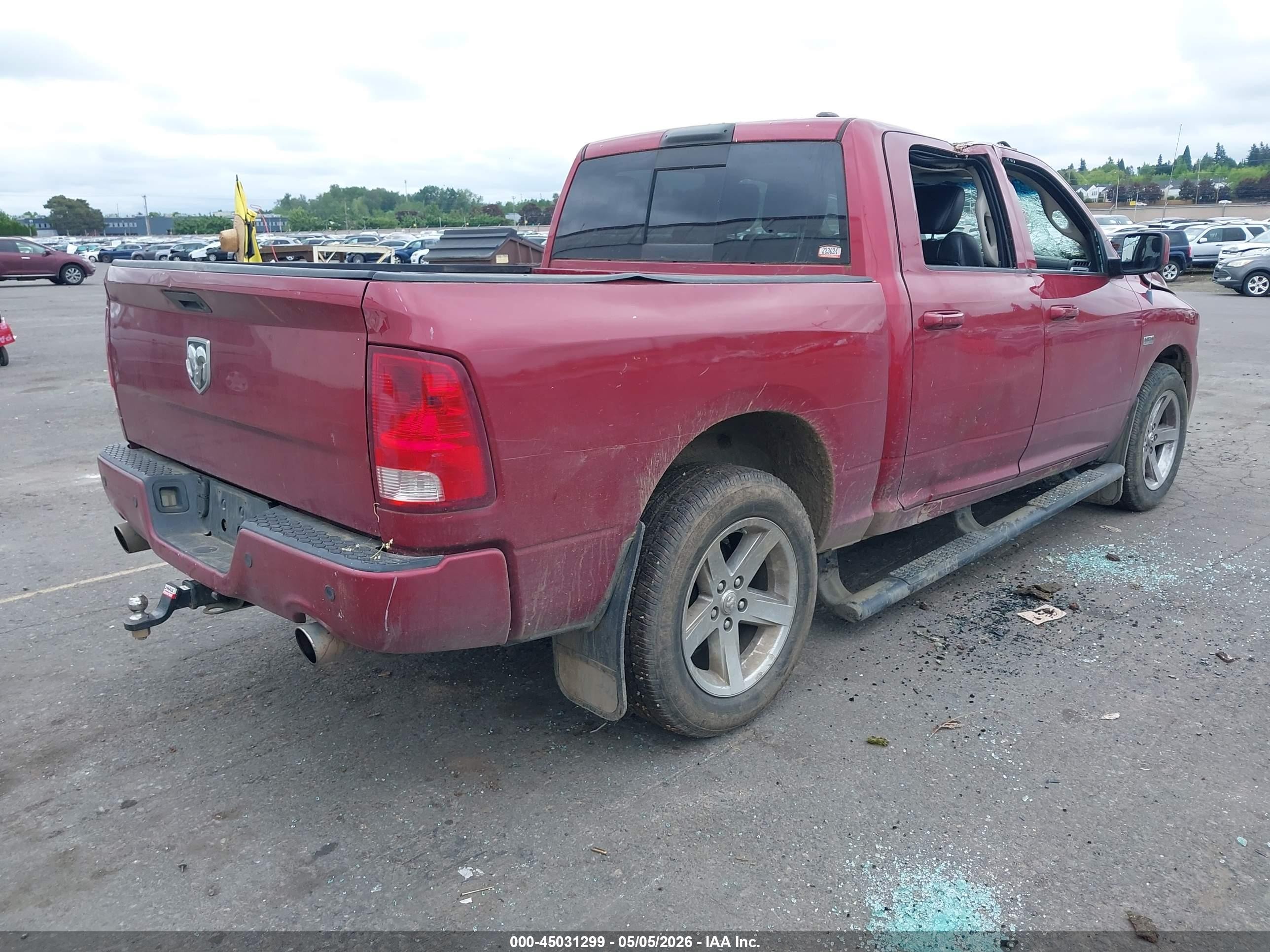 2011 Ram Ram 1500 Sport Maroon vin: 1D7RV1CT2BS633486