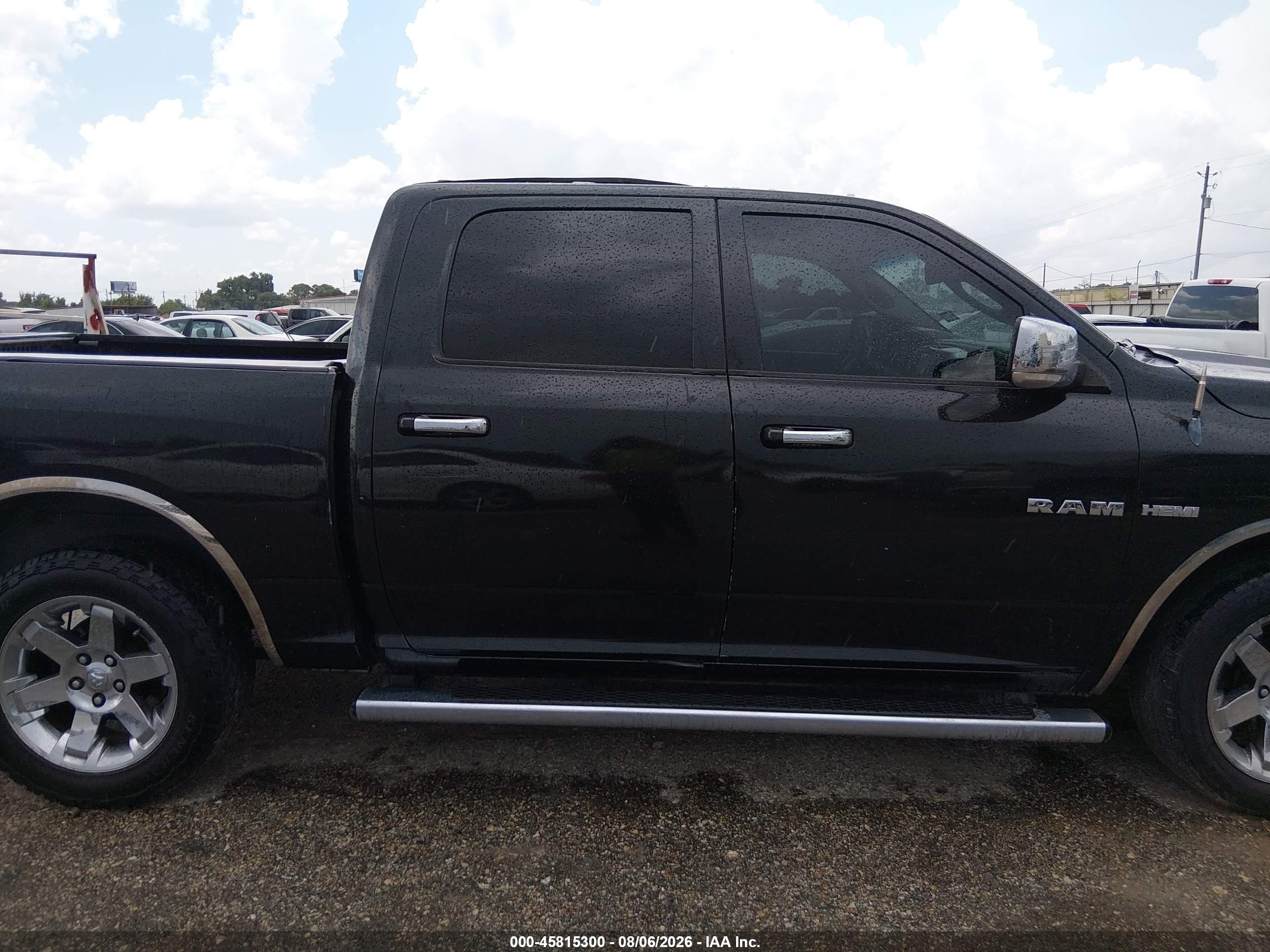 2010 Dodge Ram 1500 Laramie Black vin: 1D7RV1CT3AS116325