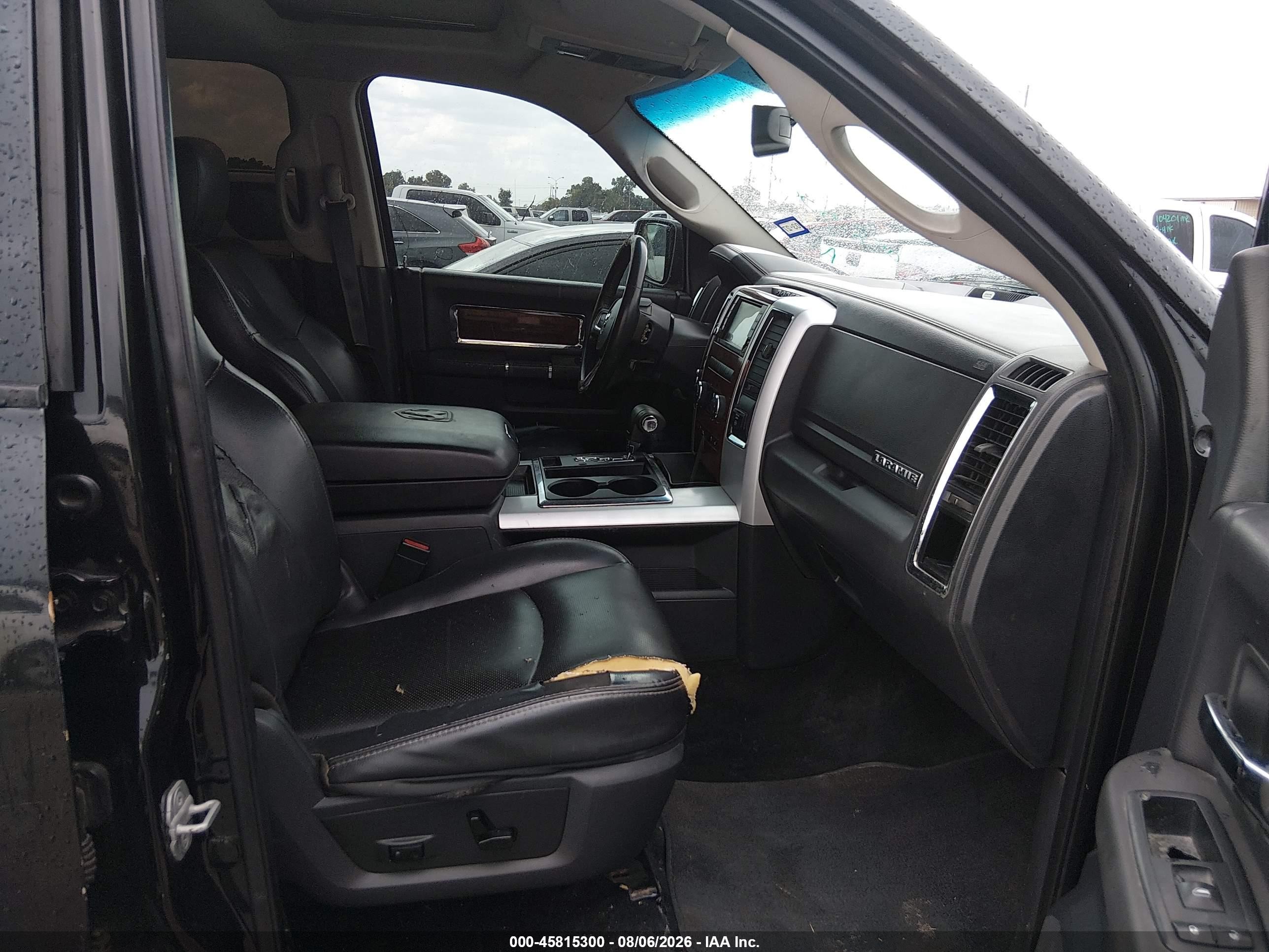 2010 Dodge Ram 1500 Laramie Black vin: 1D7RV1CT3AS116325