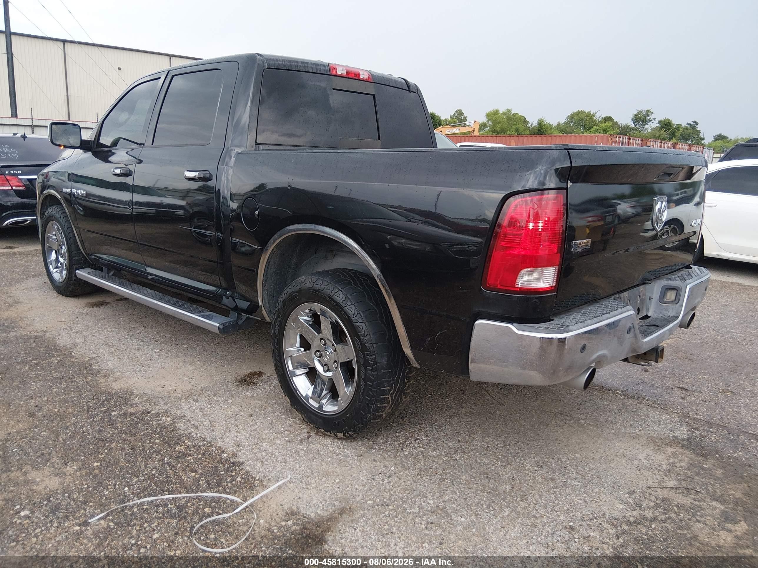 2010 Dodge Ram 1500 Laramie Black vin: 1D7RV1CT3AS116325