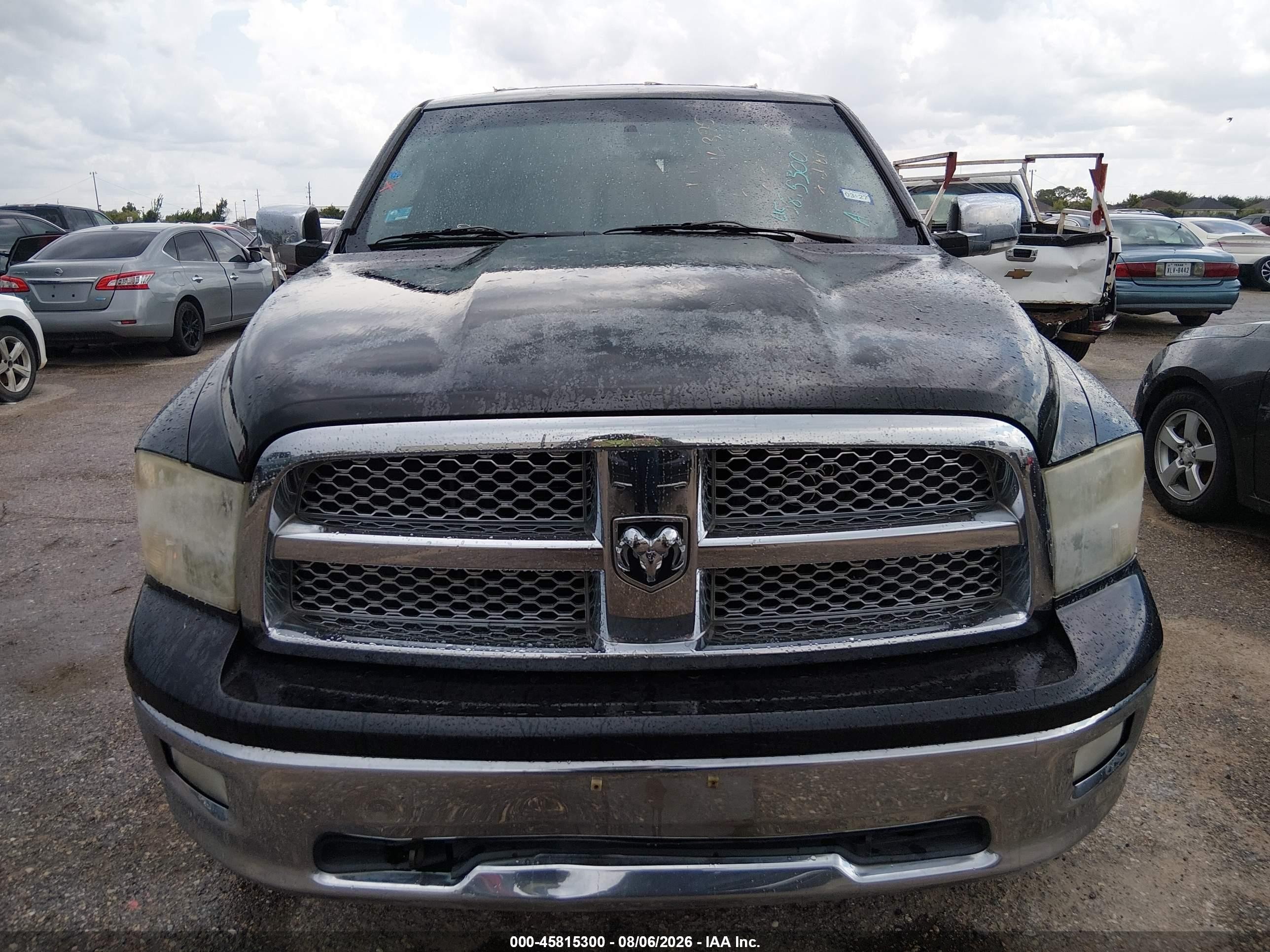 2010 Dodge Ram 1500 Laramie Black vin: 1D7RV1CT3AS116325