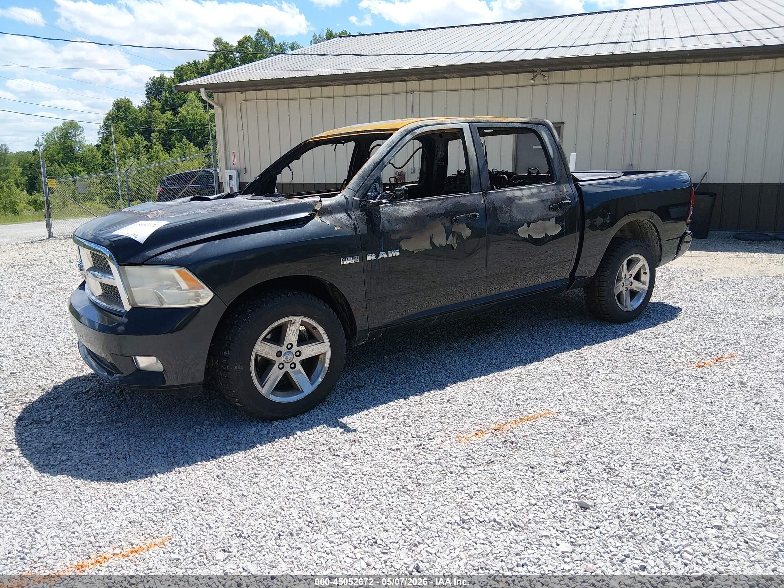 2010 Dodge Ram 1500 Slt/sport/trx Black vin: 1D7RV1CT3AS123260