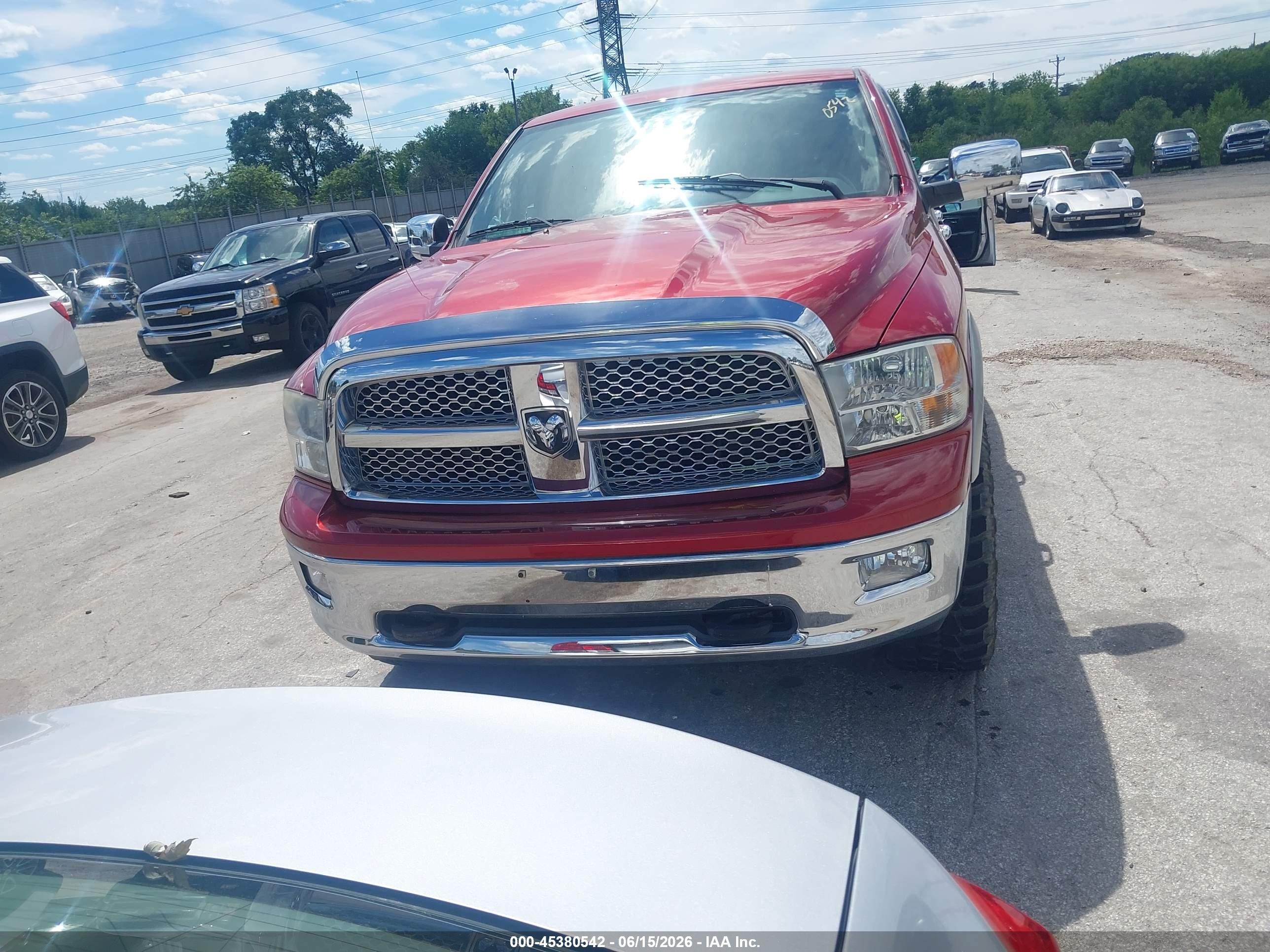 2010 Dodge Ram 1500 Laramie Red vin: 1D7RV1CT3AS137028