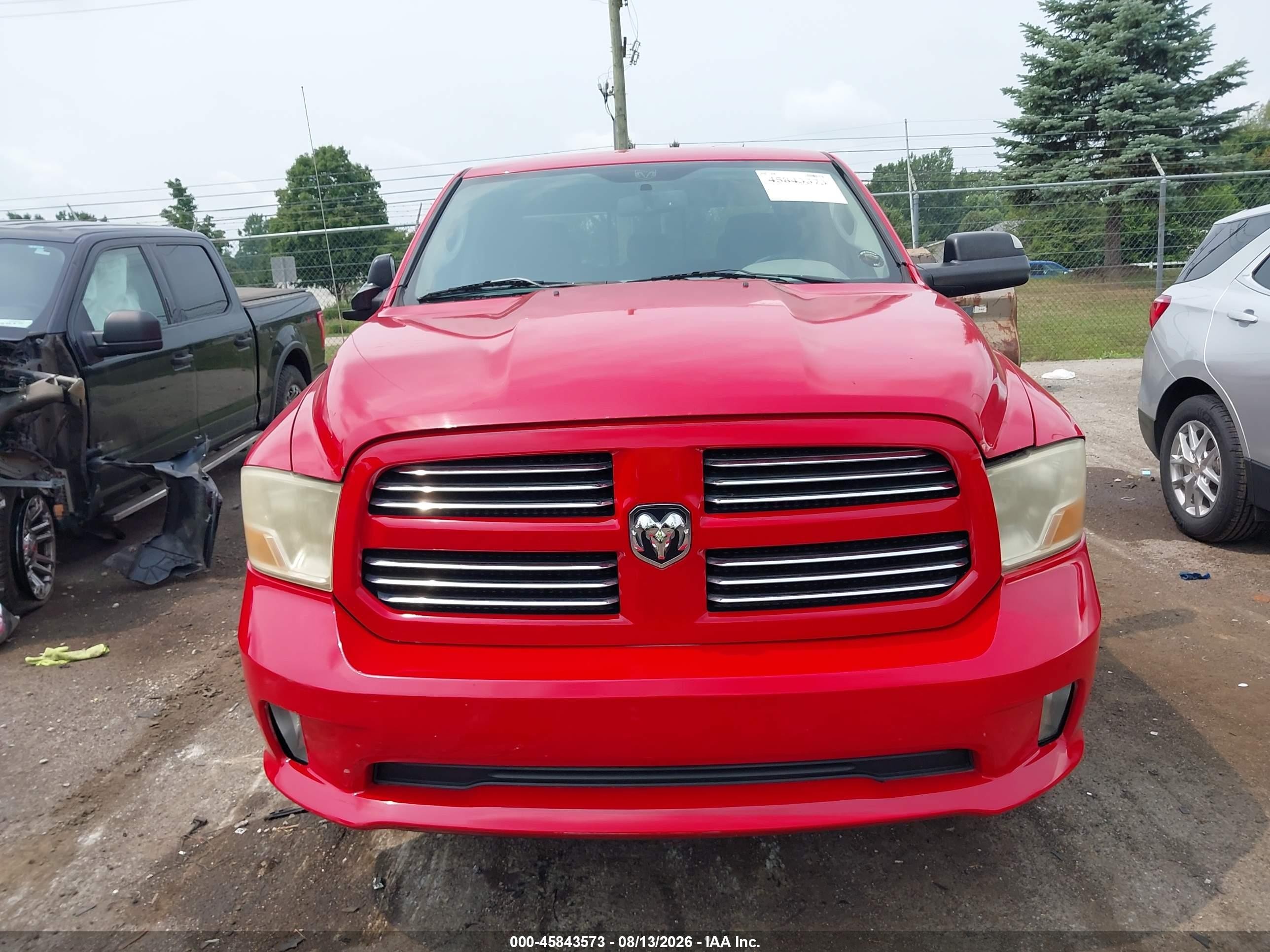 2010 Dodge Ram 1500 Slt/sport/trx Red vin: 1D7RV1CT3AS146909