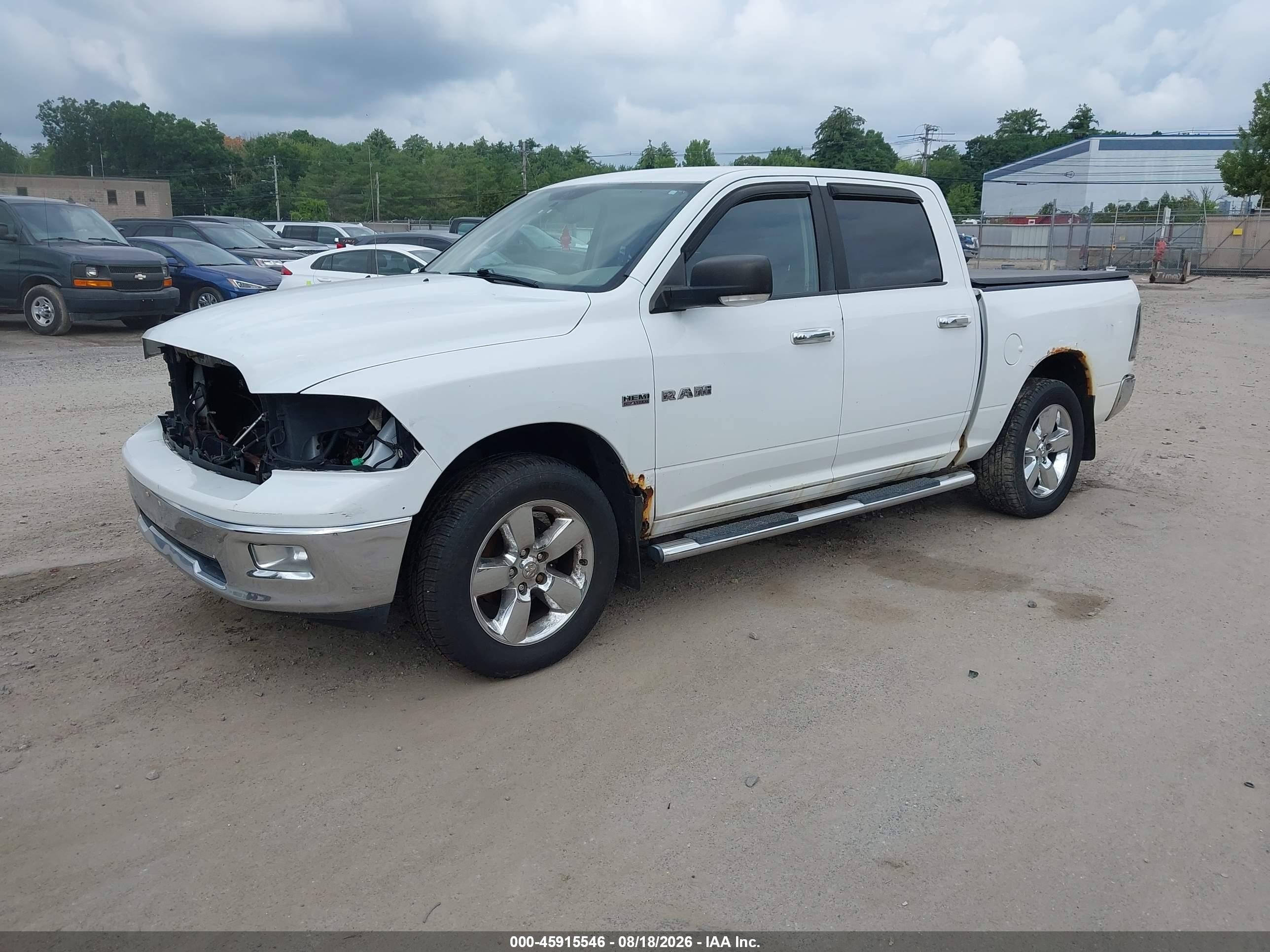 2010 Dodge Ram 1500 Slt/sport/trx White vin: 1D7RV1CT3AS198315