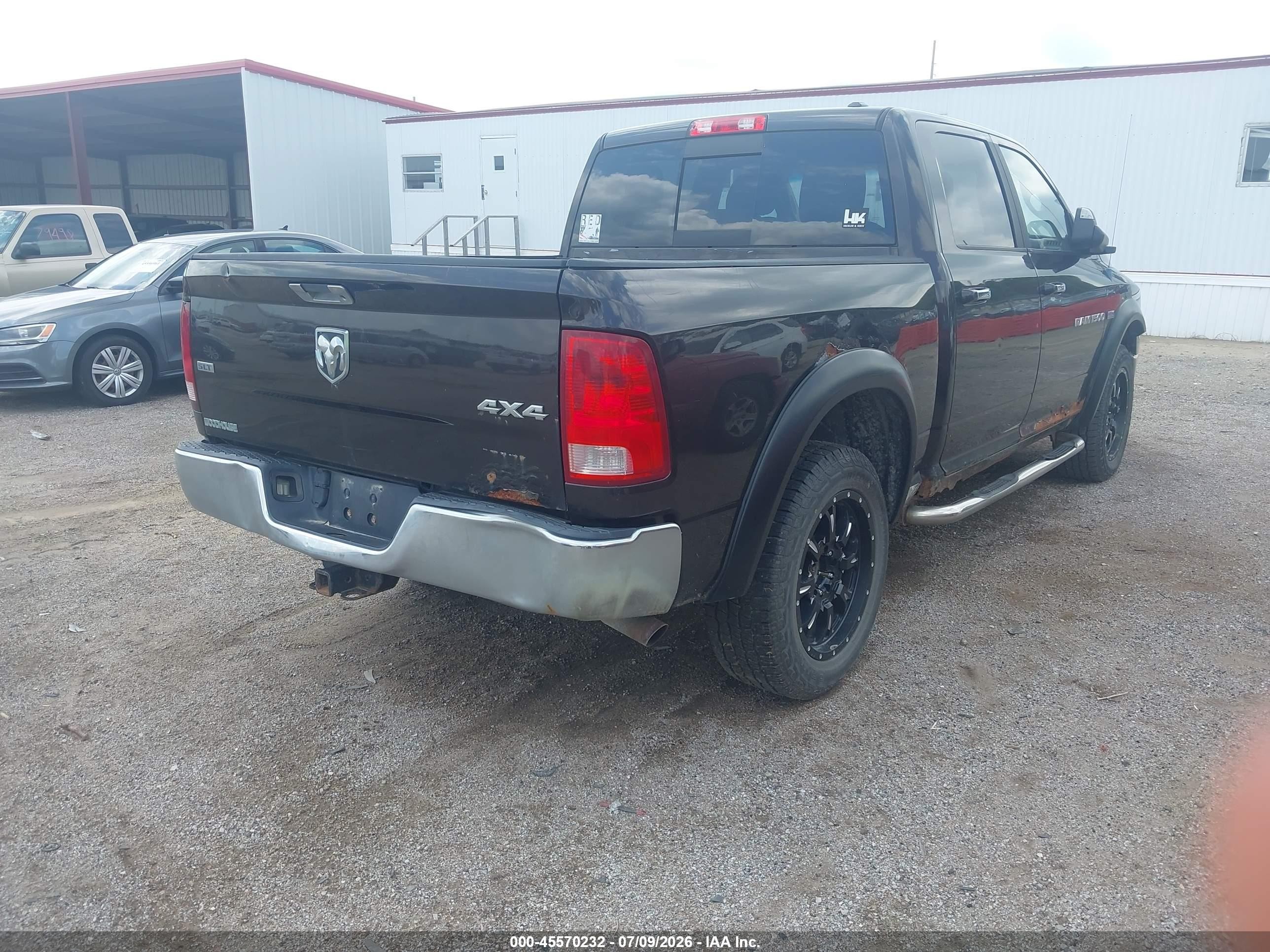 2011 Ram Ram 1500 Slt Черный vin: 1D7RV1CT3BS509856