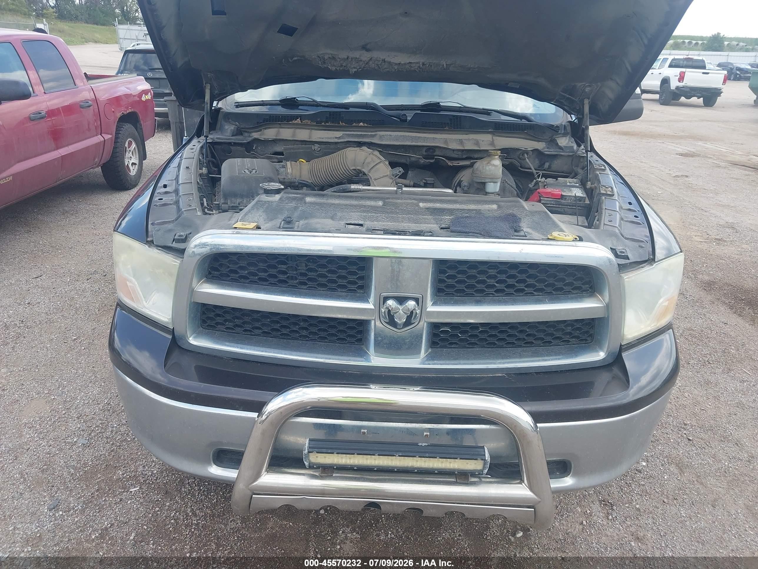2011 Ram Ram 1500 Slt Черный vin: 1D7RV1CT3BS509856