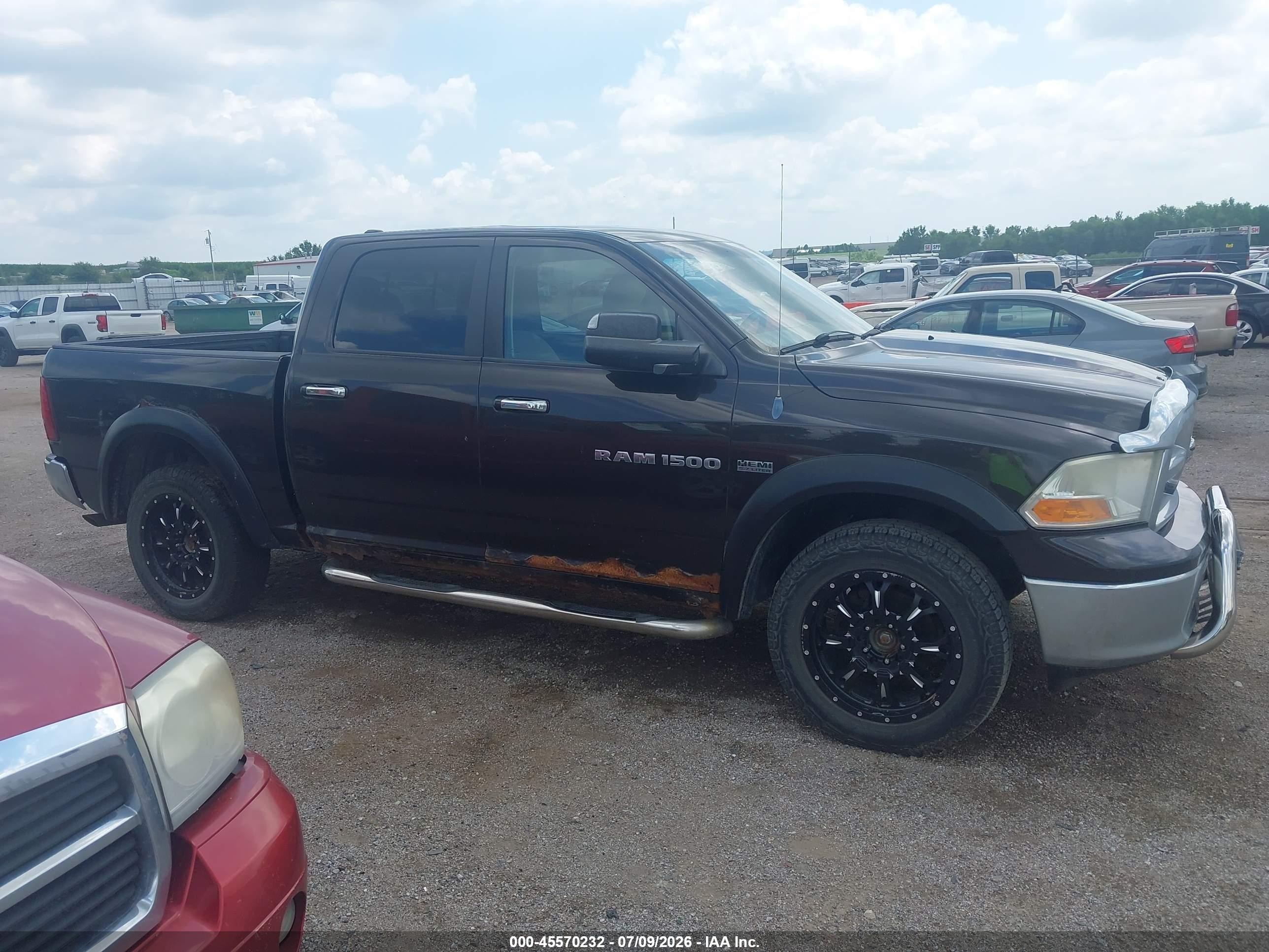 2011 Ram Ram 1500 Slt Черный vin: 1D7RV1CT3BS509856