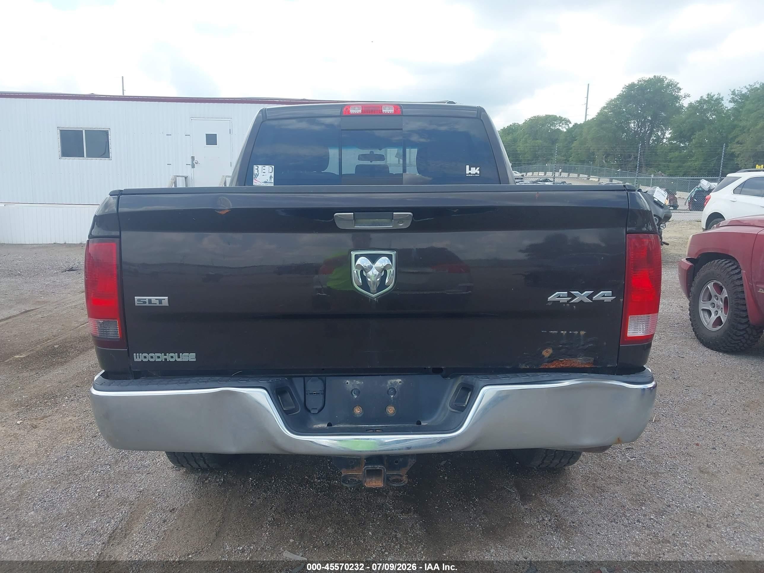 2011 Ram Ram 1500 Slt Черный vin: 1D7RV1CT3BS509856