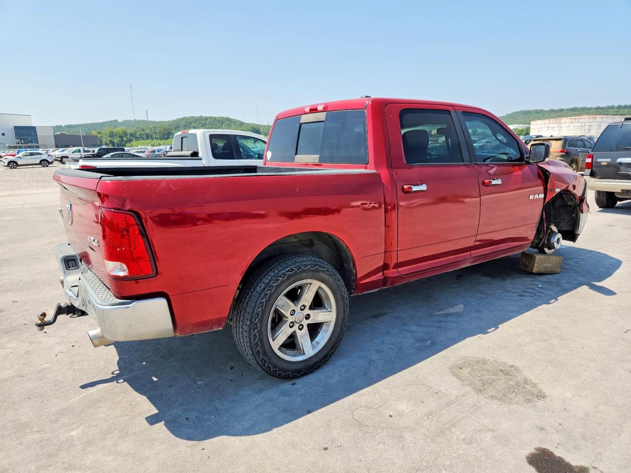 2010 Dodge Ram 1500 Red vin: 1D7RV1CT4AS128144