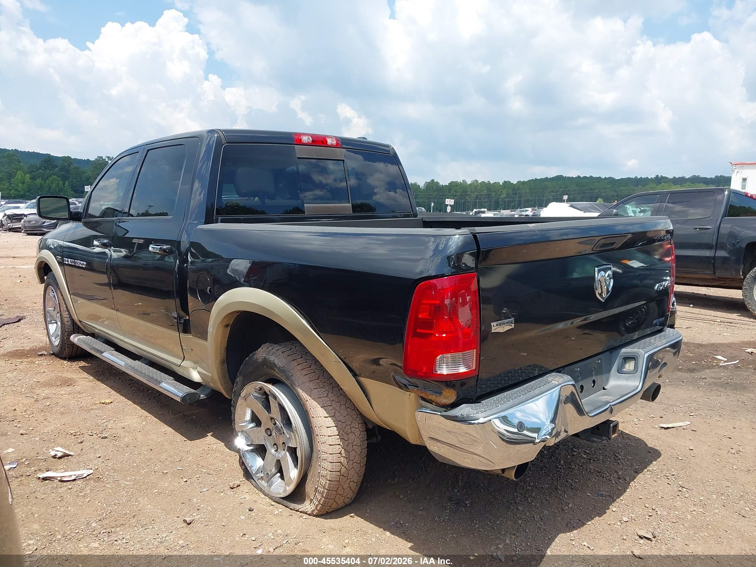 2011 Ram Ram 1500 Laramie Black vin: 1D7RV1CT4BS516914