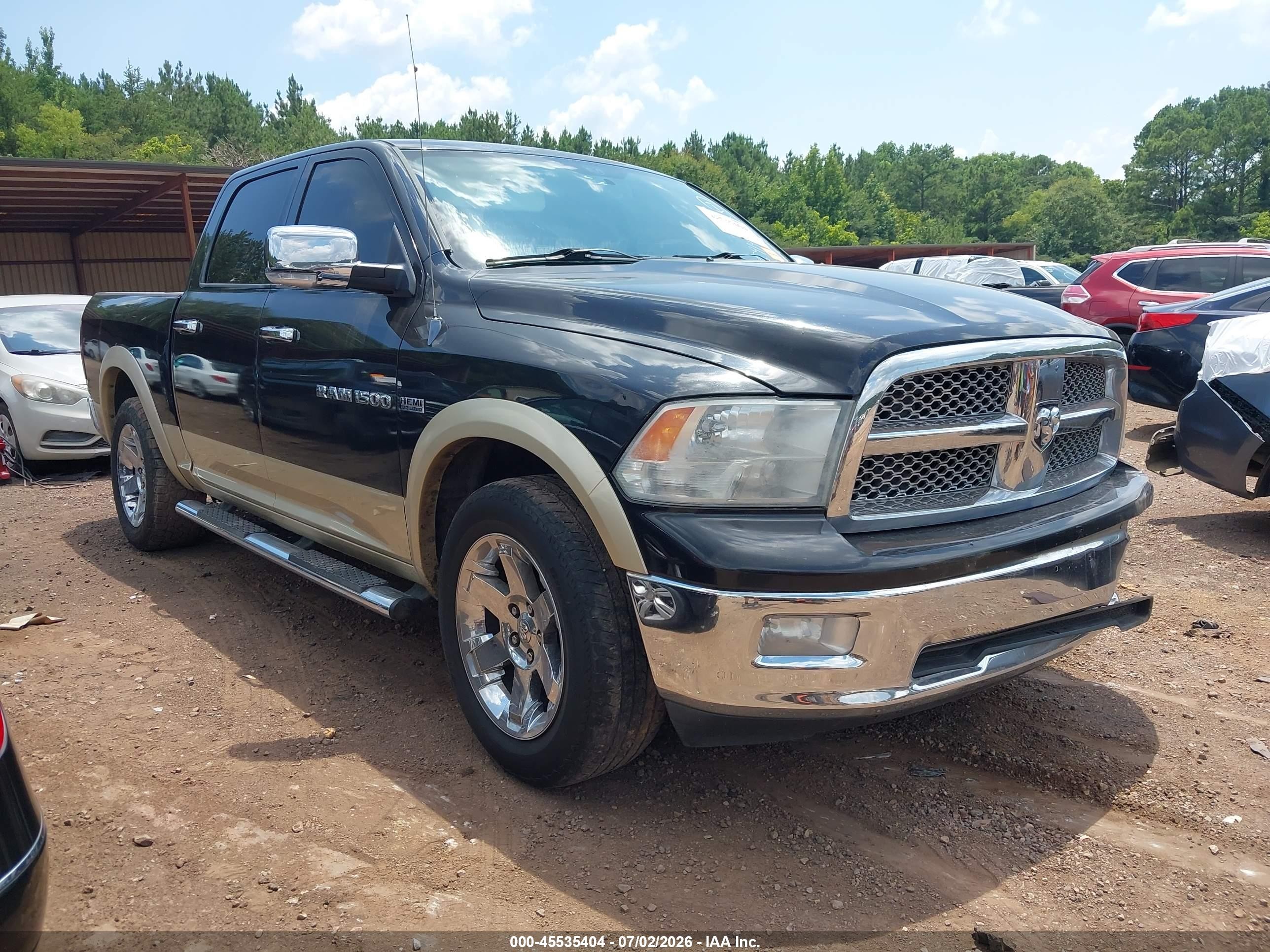 2011 Ram Ram 1500 Laramie Black vin: 1D7RV1CT4BS516914