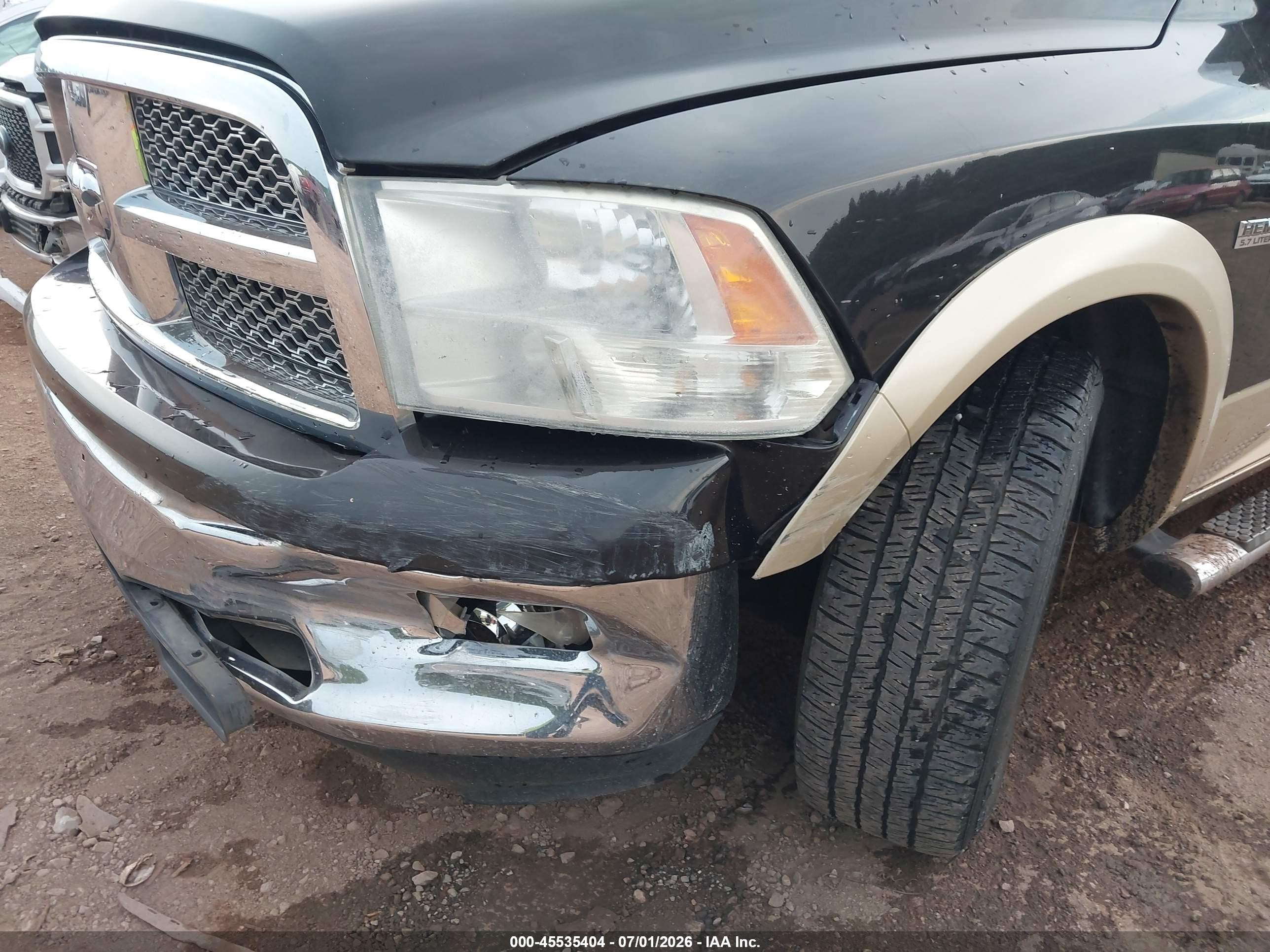2011 Ram Ram 1500 Laramie Black vin: 1D7RV1CT4BS516914
