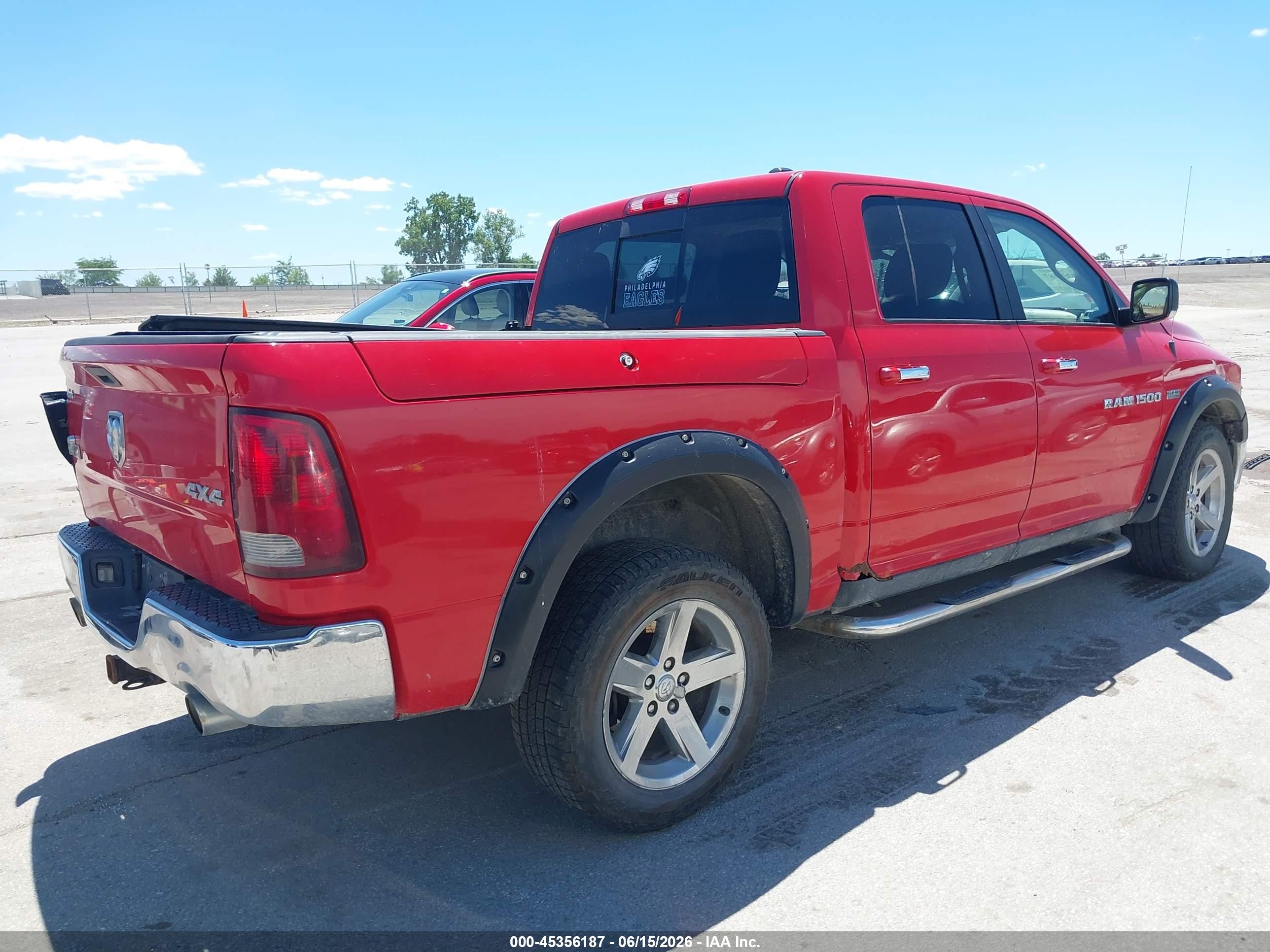 2011 Ram Ram 1500 Slt Красный vin: 1D7RV1CT4BS531025