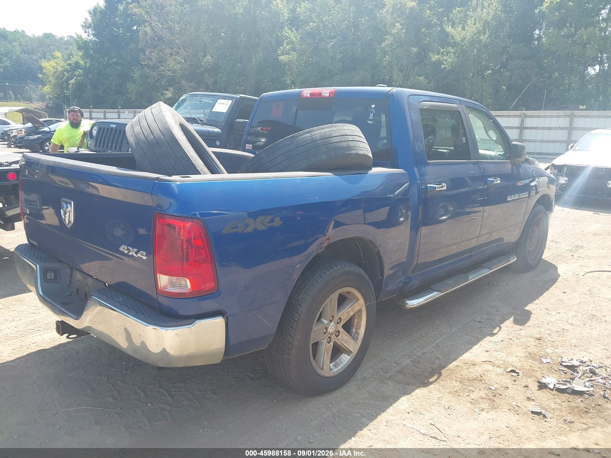 2011 Ram Ram 1500 Slt Blue vin: 1D7RV1CT4BS532076