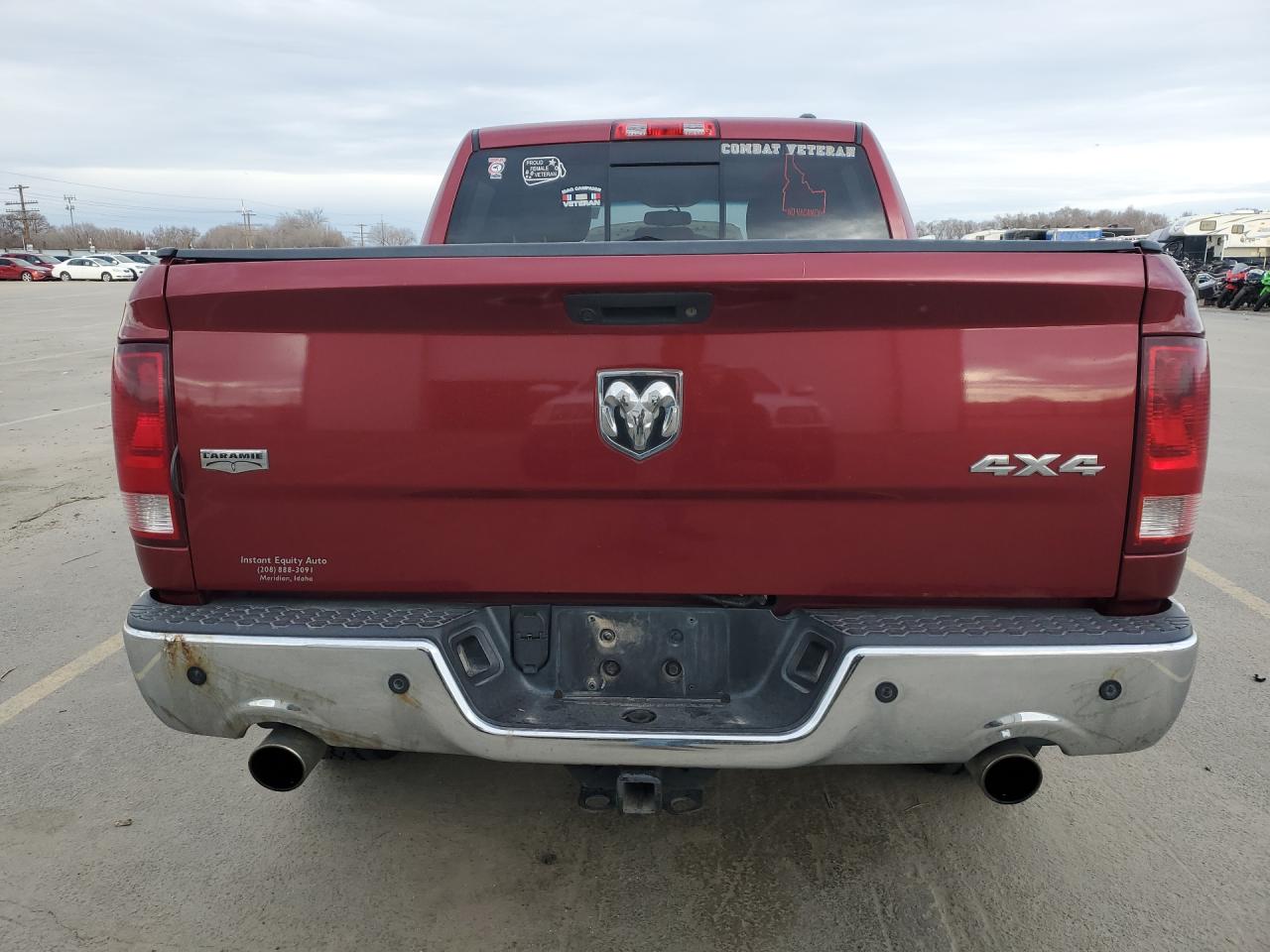 2011 Dodge Ram 1500 Red vin: 1D7RV1CT4BS552053 Damage: Rear Metal Bumper Chrome, Rust, Severe Damage