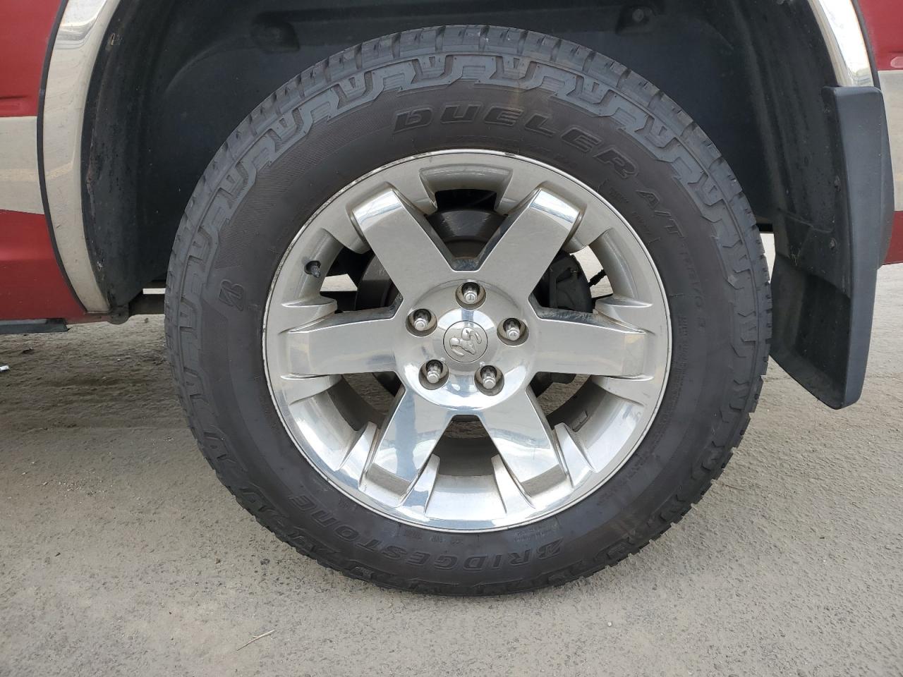 2011 Dodge Ram 1500 Red vin: 1D7RV1CT4BS552053 Damage: Left Rear Wheel, Curb Rash, 9 To 10 Inches