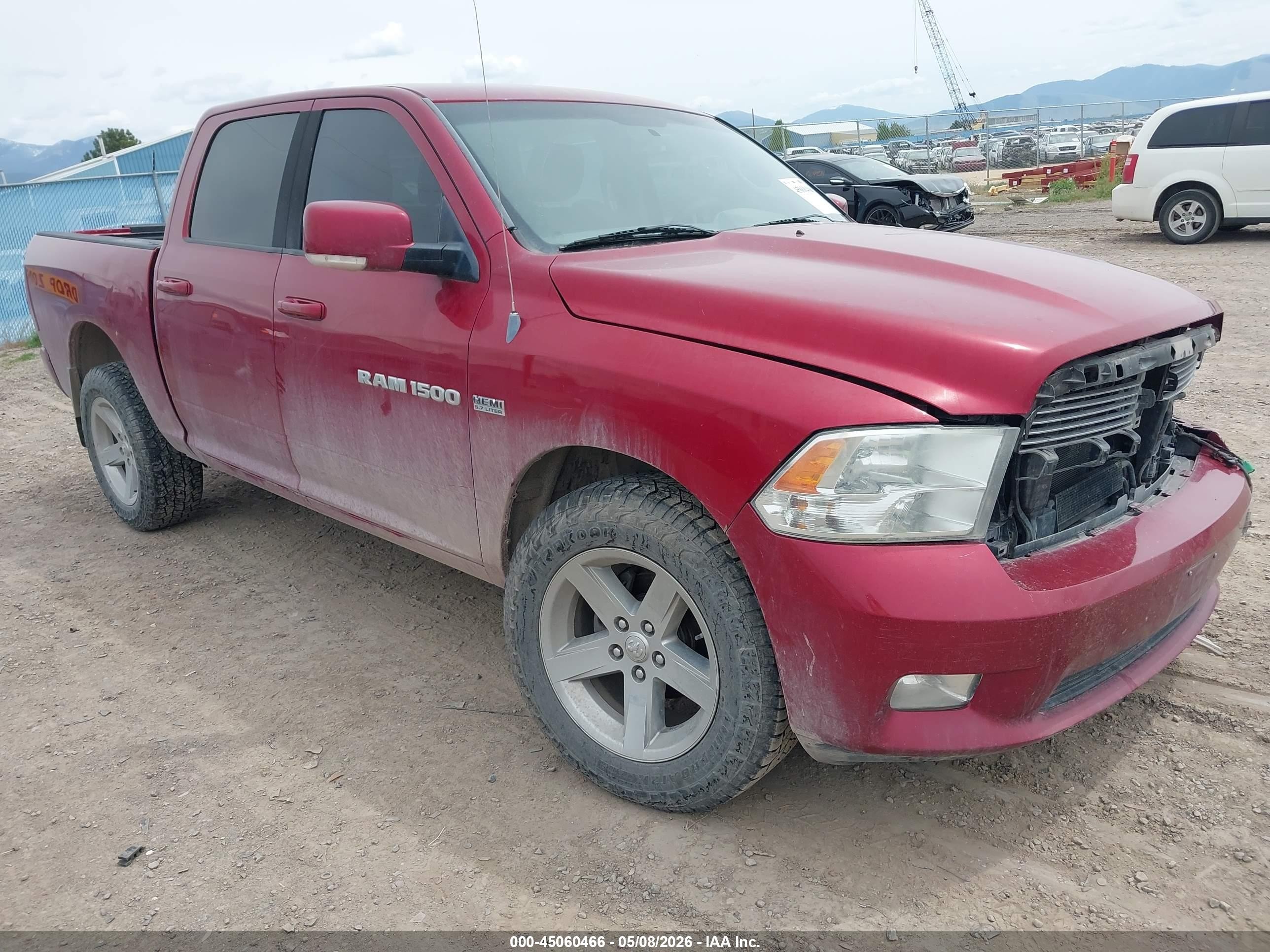 2011 Ram Ram 1500 Sport Maroon vin: 1D7RV1CT4BS660589