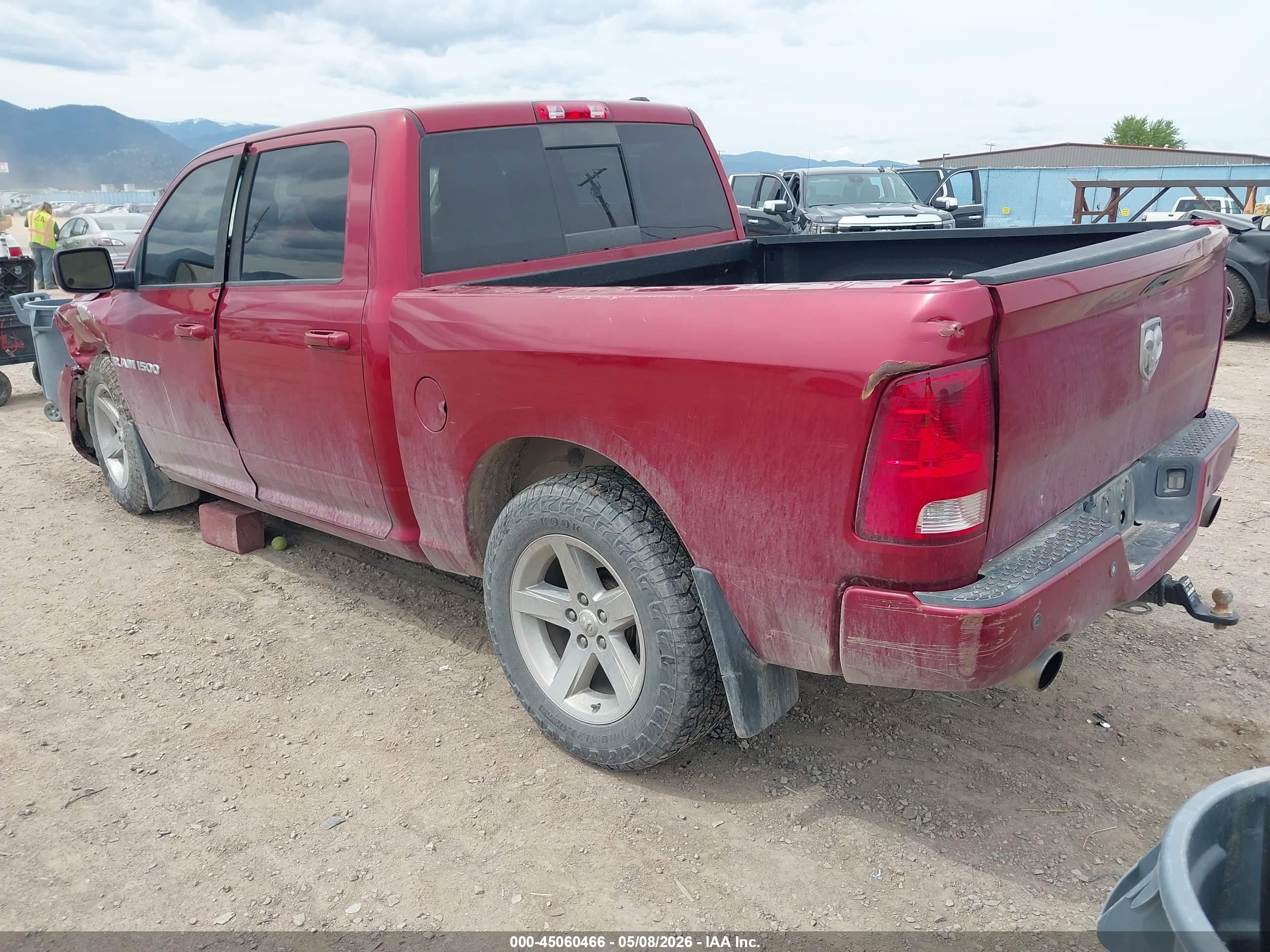 2011 Ram Ram 1500 Sport Темно-бордовый vin: 1D7RV1CT4BS660589