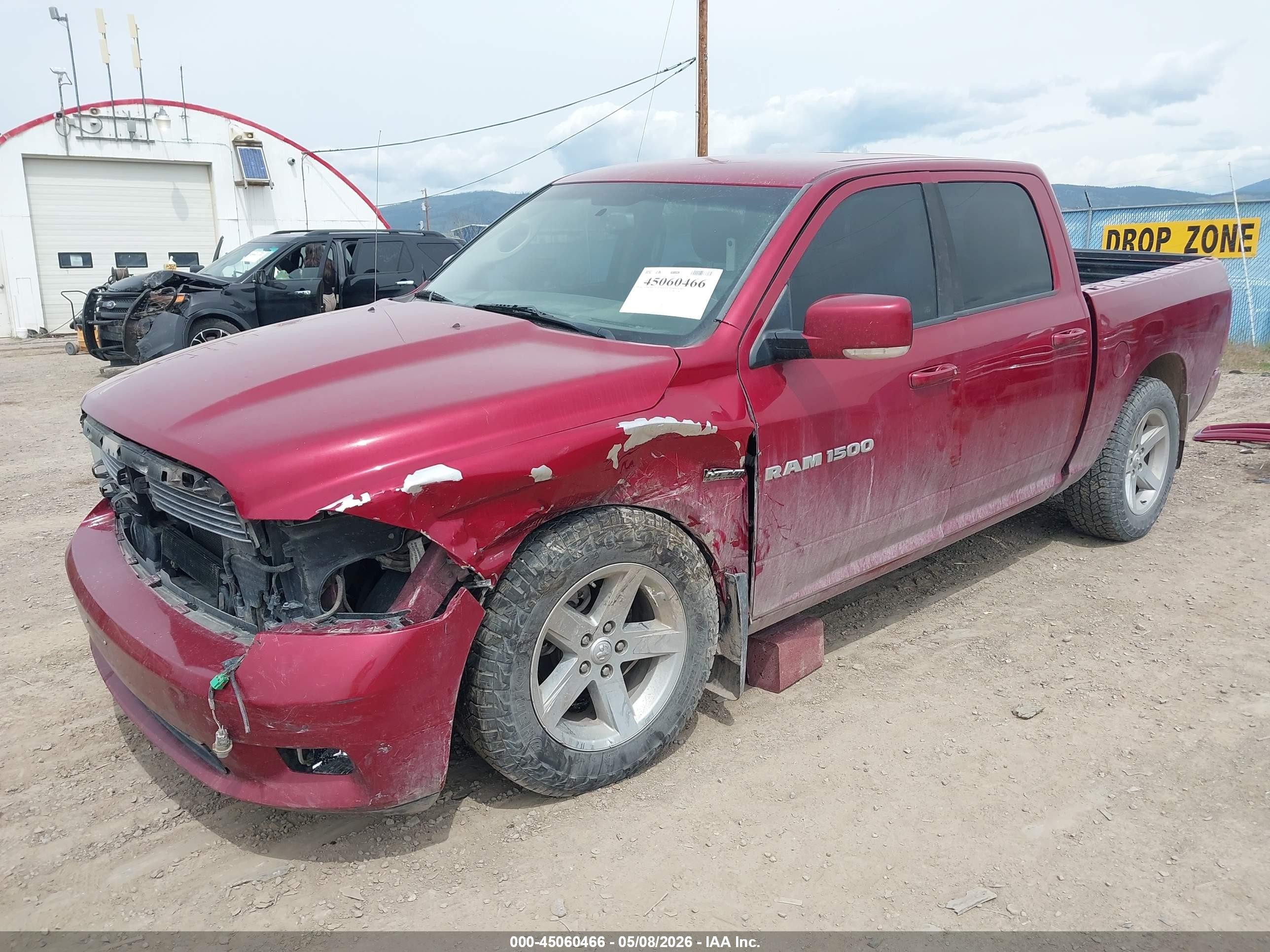 2011 Ram Ram 1500 Sport Темно-бордовый vin: 1D7RV1CT4BS660589