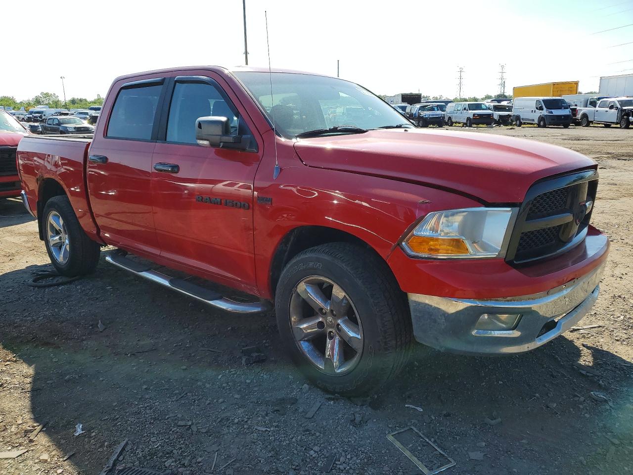 2011 Dodge Ram 1500 Red vin: 1D7RV1CT4BS683449