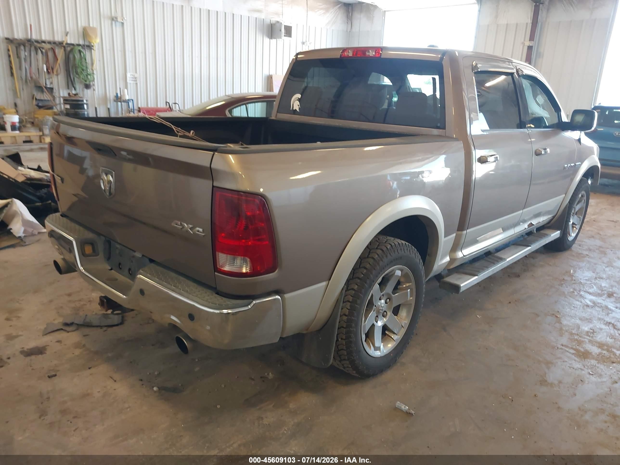 2010 Dodge Ram 1500 Laramie Brown vin: 1D7RV1CT5AS180964