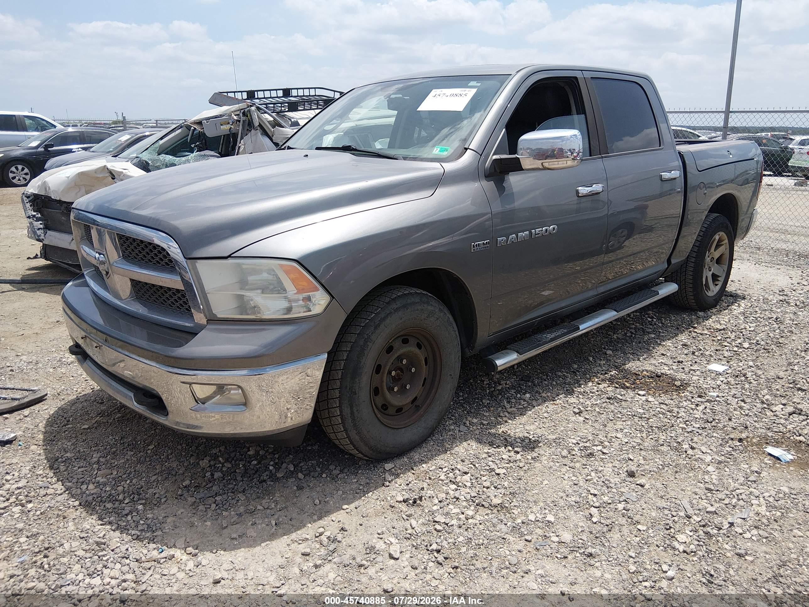 2011 Ram Ram 1500 Laramie Gray vin: 1D7RV1CT5BS557116