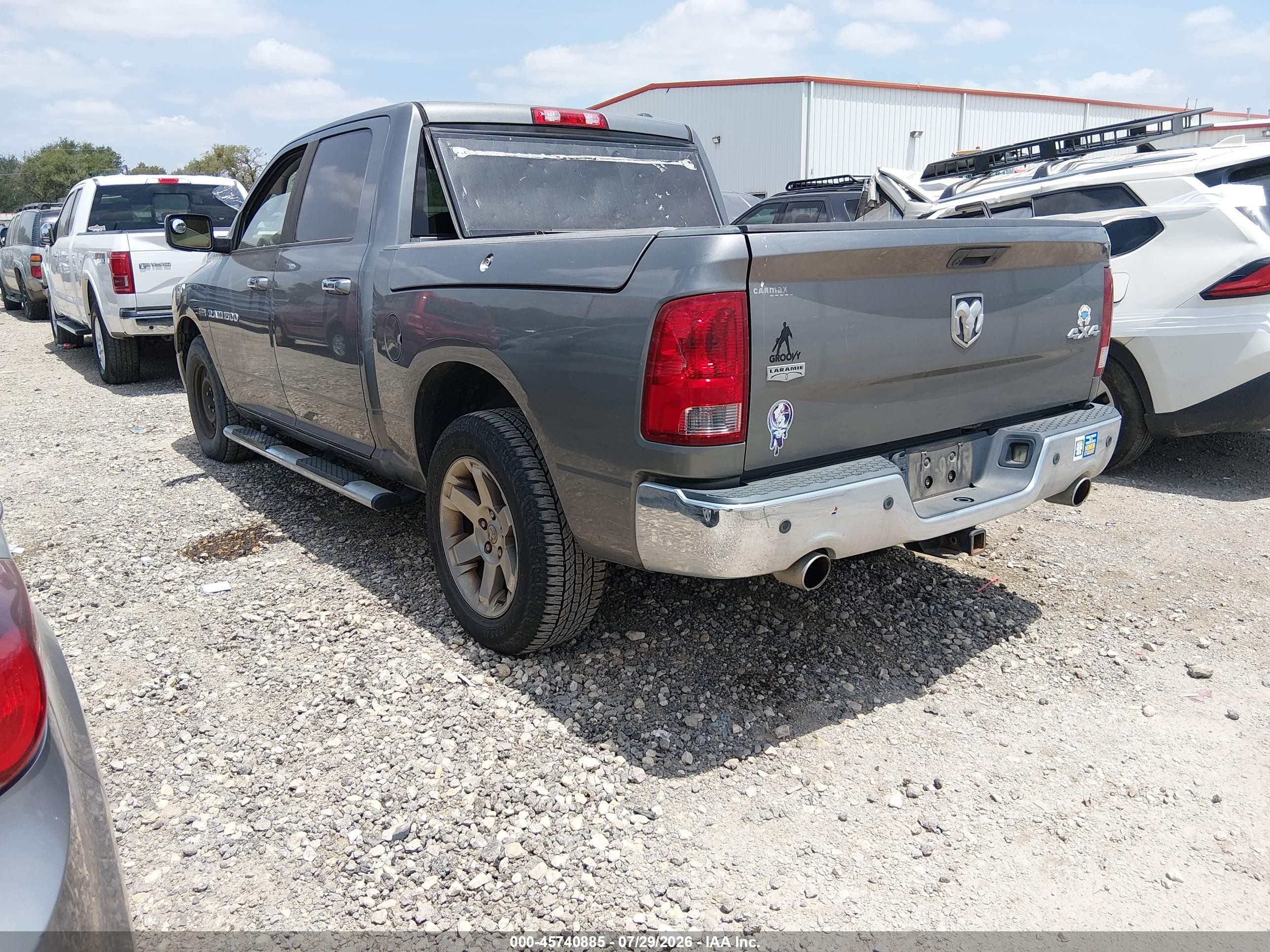 2011 Ram Ram 1500 Laramie Gray vin: 1D7RV1CT5BS557116
